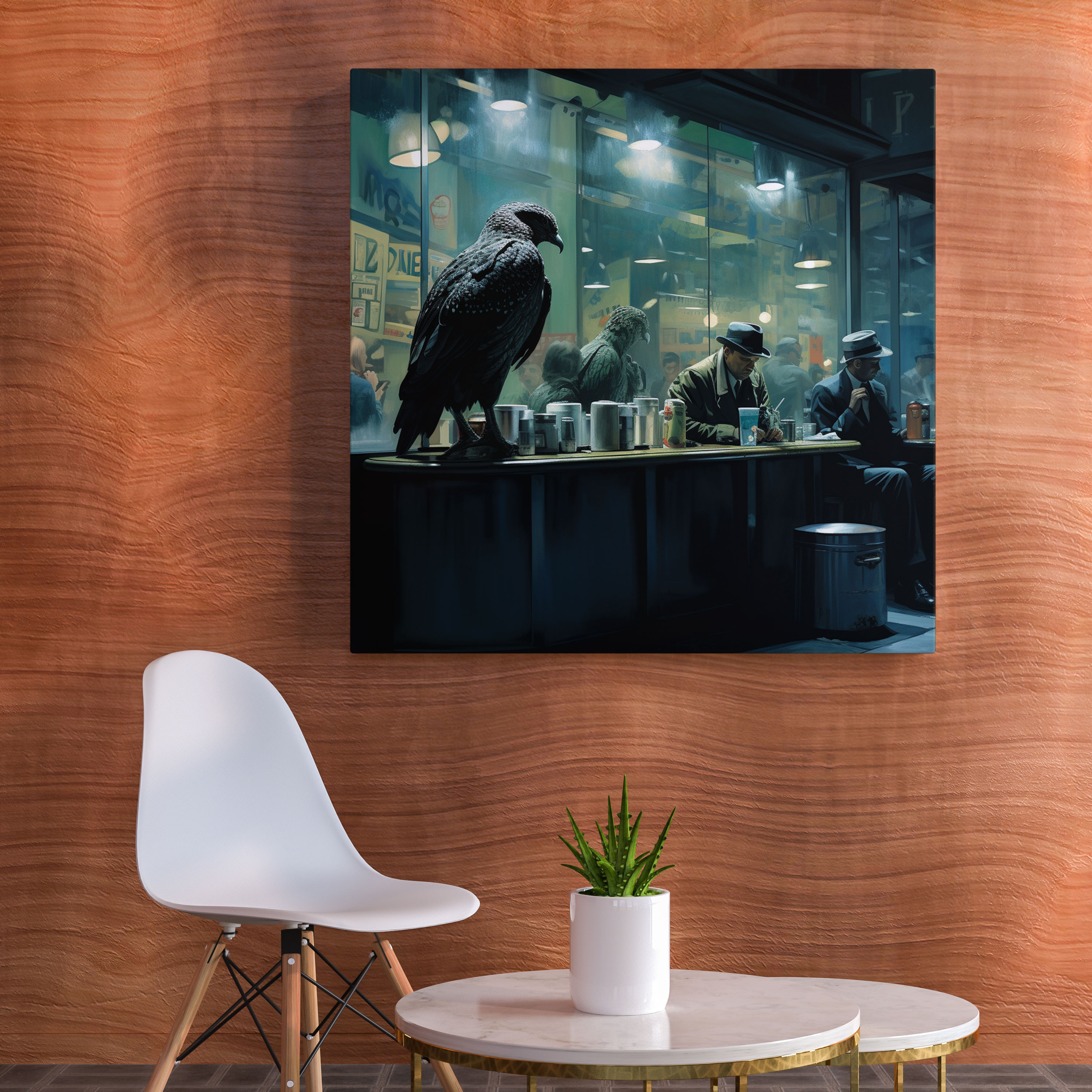 Nighthawks Canvas Print - Nighthawks, Nighthawks, Home Decoration, Wall Art