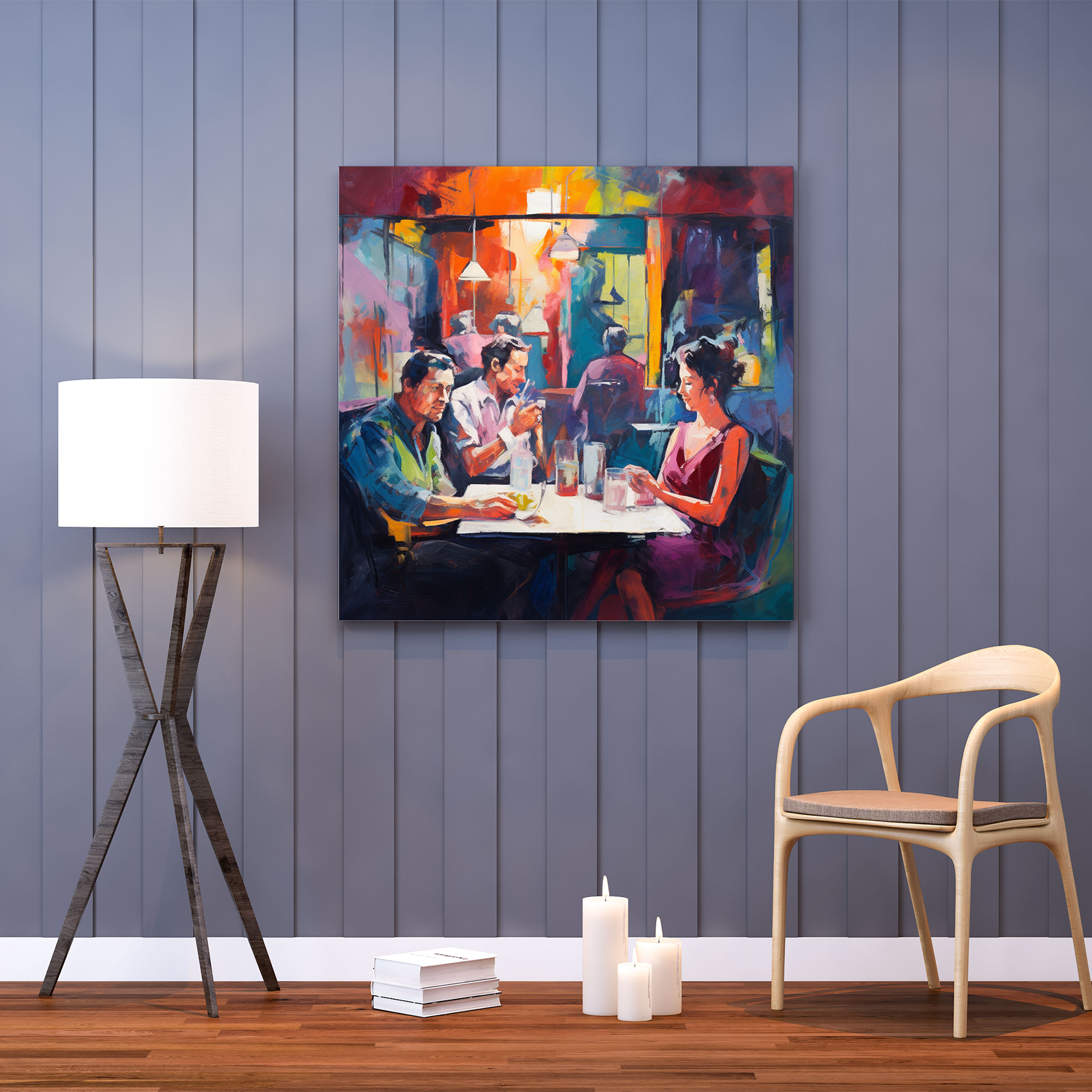 Nighthawks Canvas Print - Nighthawks, Nighthawks, Wall Art, Canvas Wall Art