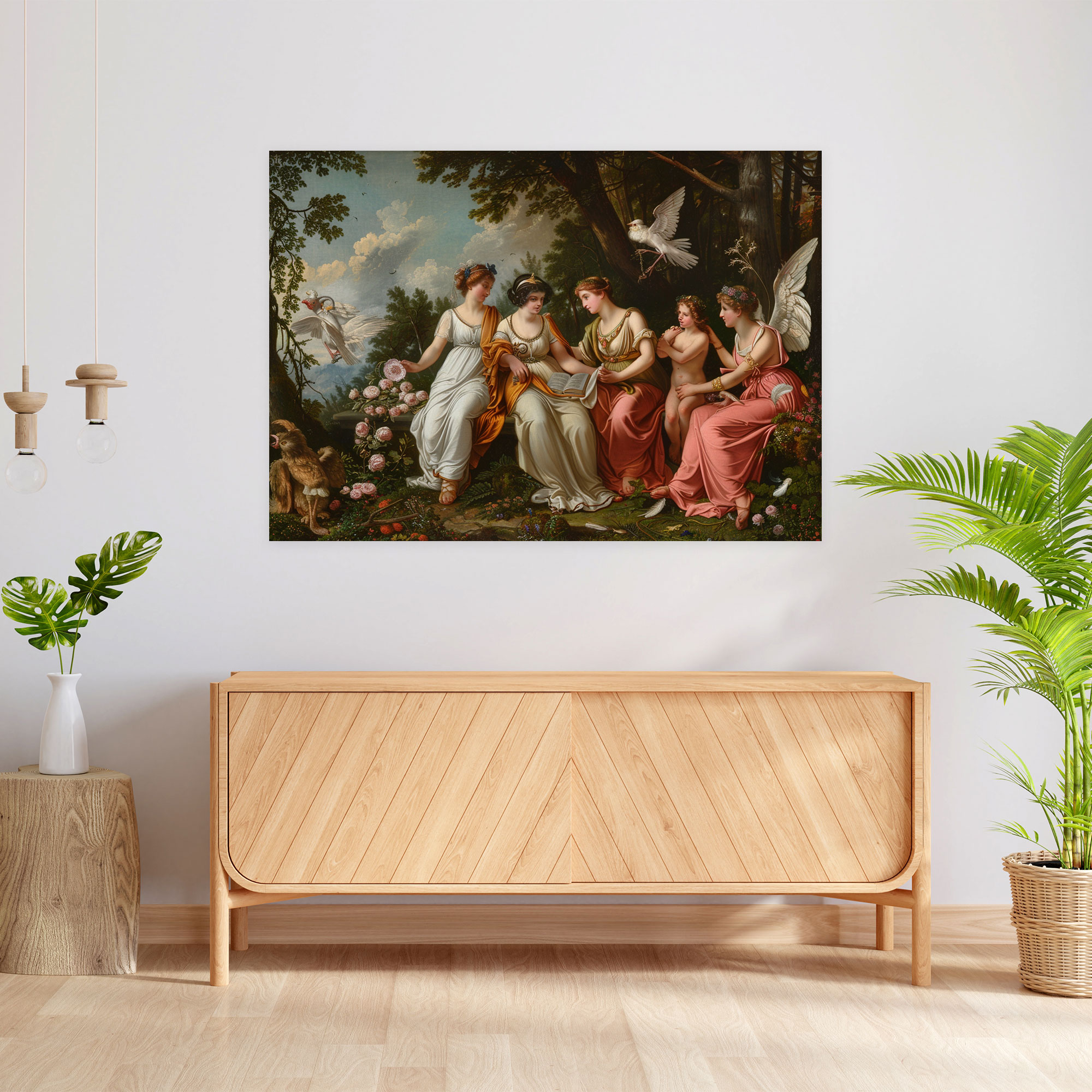 Neoclassicism Mythological Goddess Canvas Print - Neoclassicism, Home Decoration, Wall Art, Wall Decoration