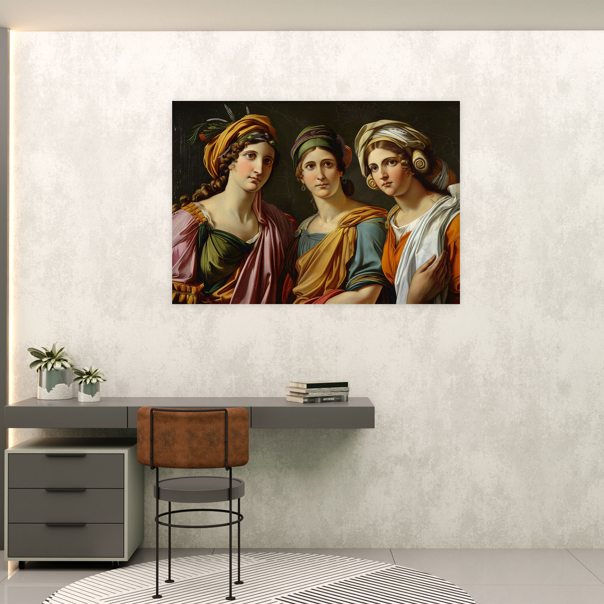 Neoclassicism Historical Figures Wall Decoration - Neoclassicism, Canvas Wall Art, Wall Decoration, Neoclassicism