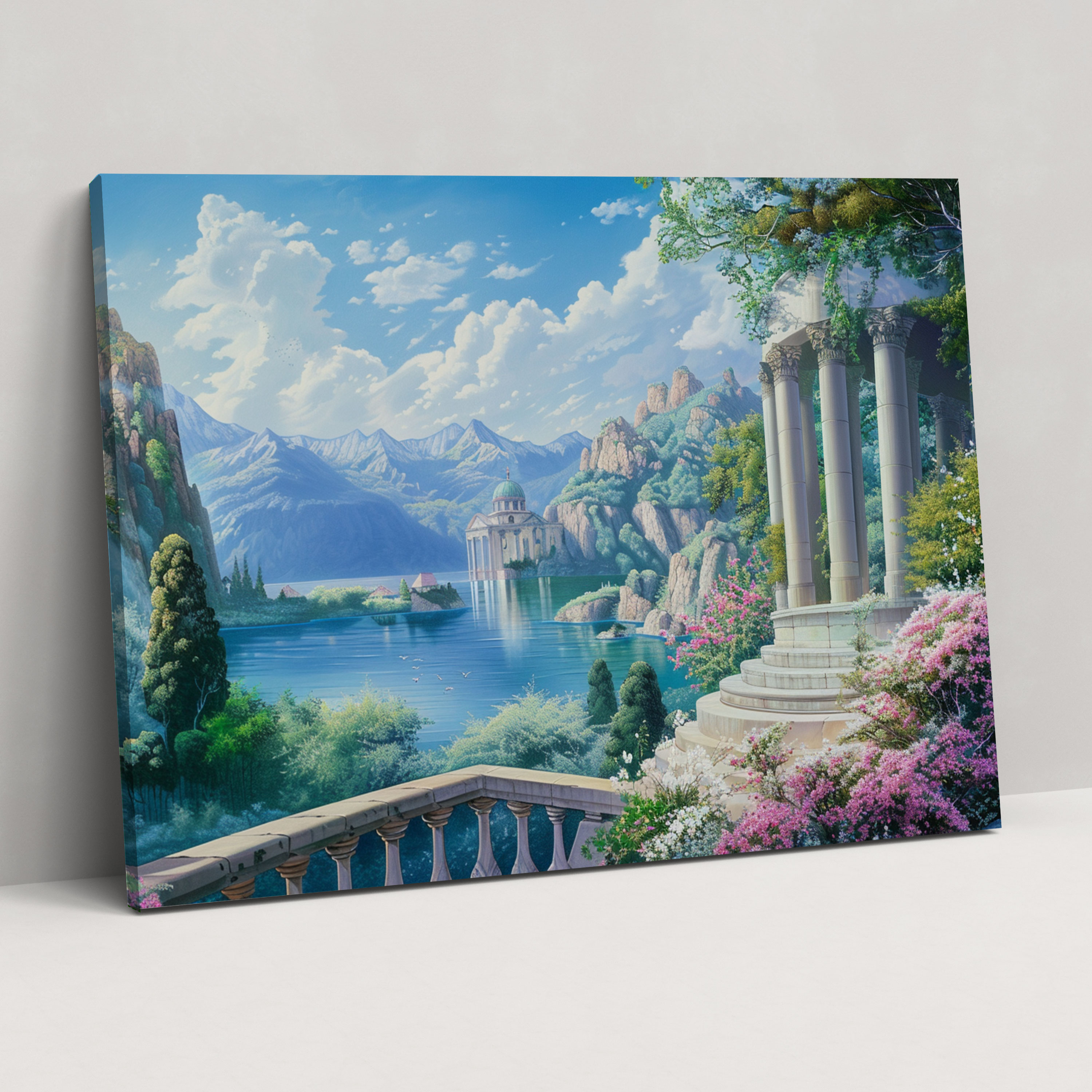 Neoclassicism Romantic Landscape Canvas Print - Neoclassicism, Neoclassicism, Home Decoration, Wall Decoration
