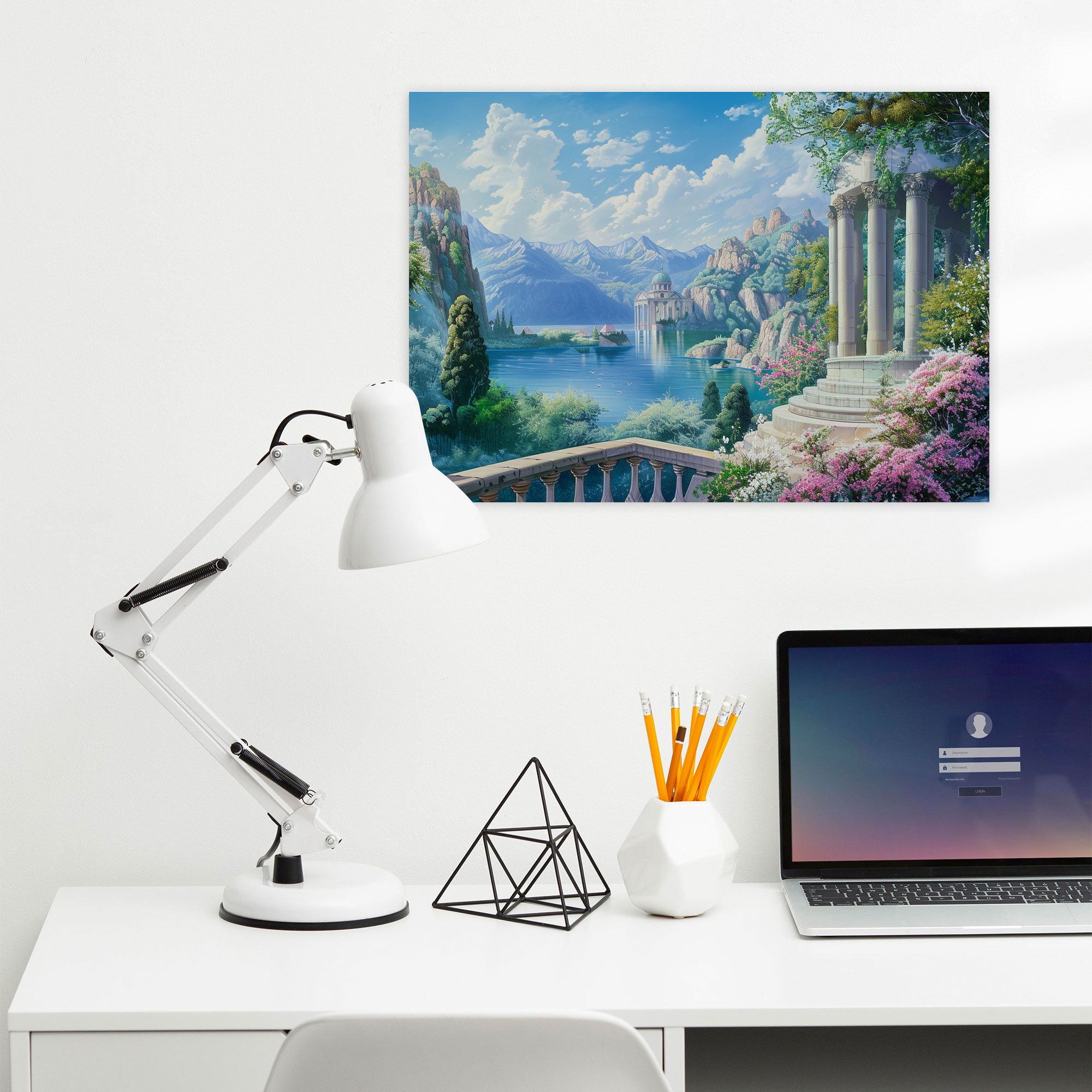 Neoclassicism Romantic Landscape Canvas Print - Neoclassicism, Neoclassicism, Home Decoration, Wall Decoration
