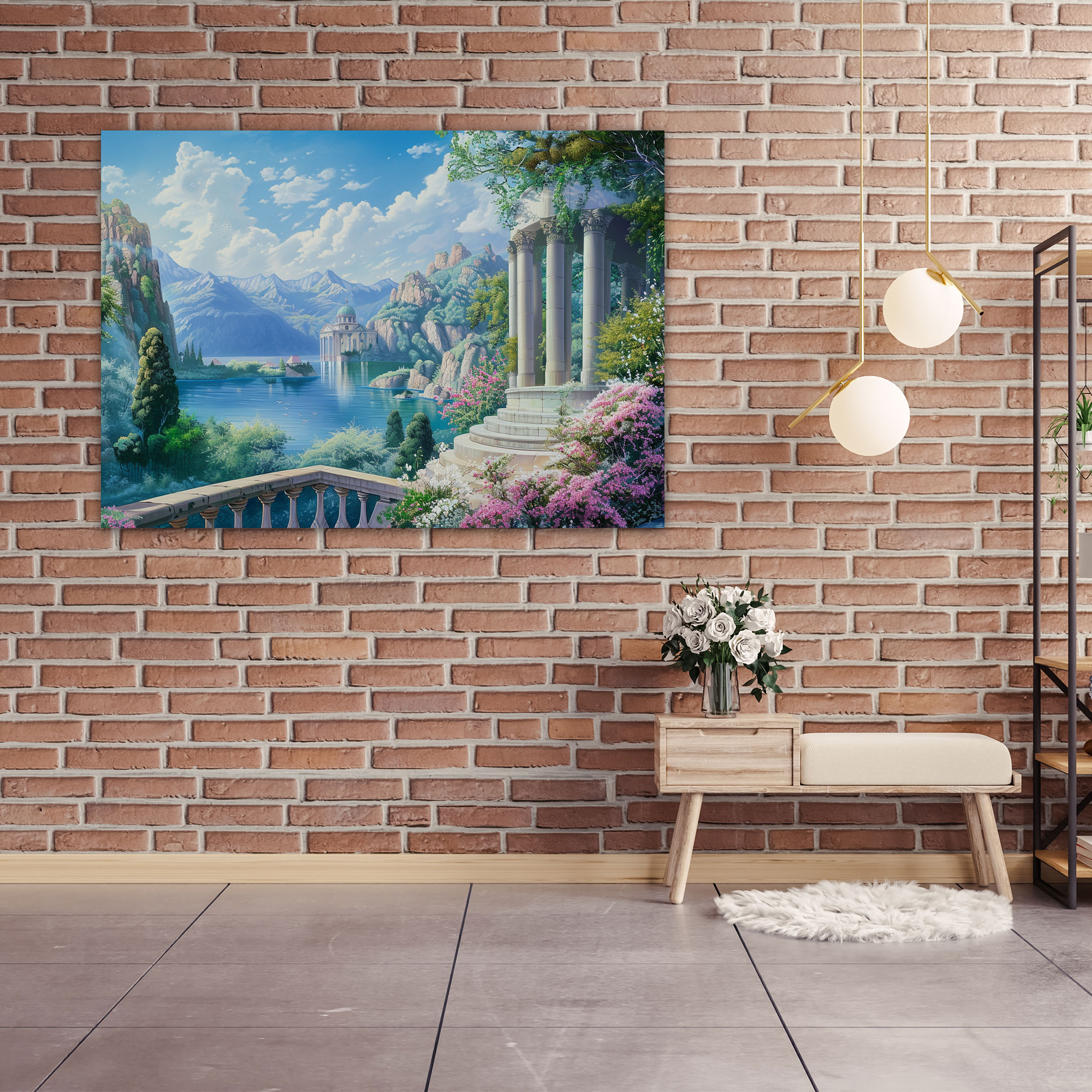 Neoclassicism Romantic Landscape Canvas Print - Neoclassicism, Neoclassicism, Home Decoration, Wall Decoration
