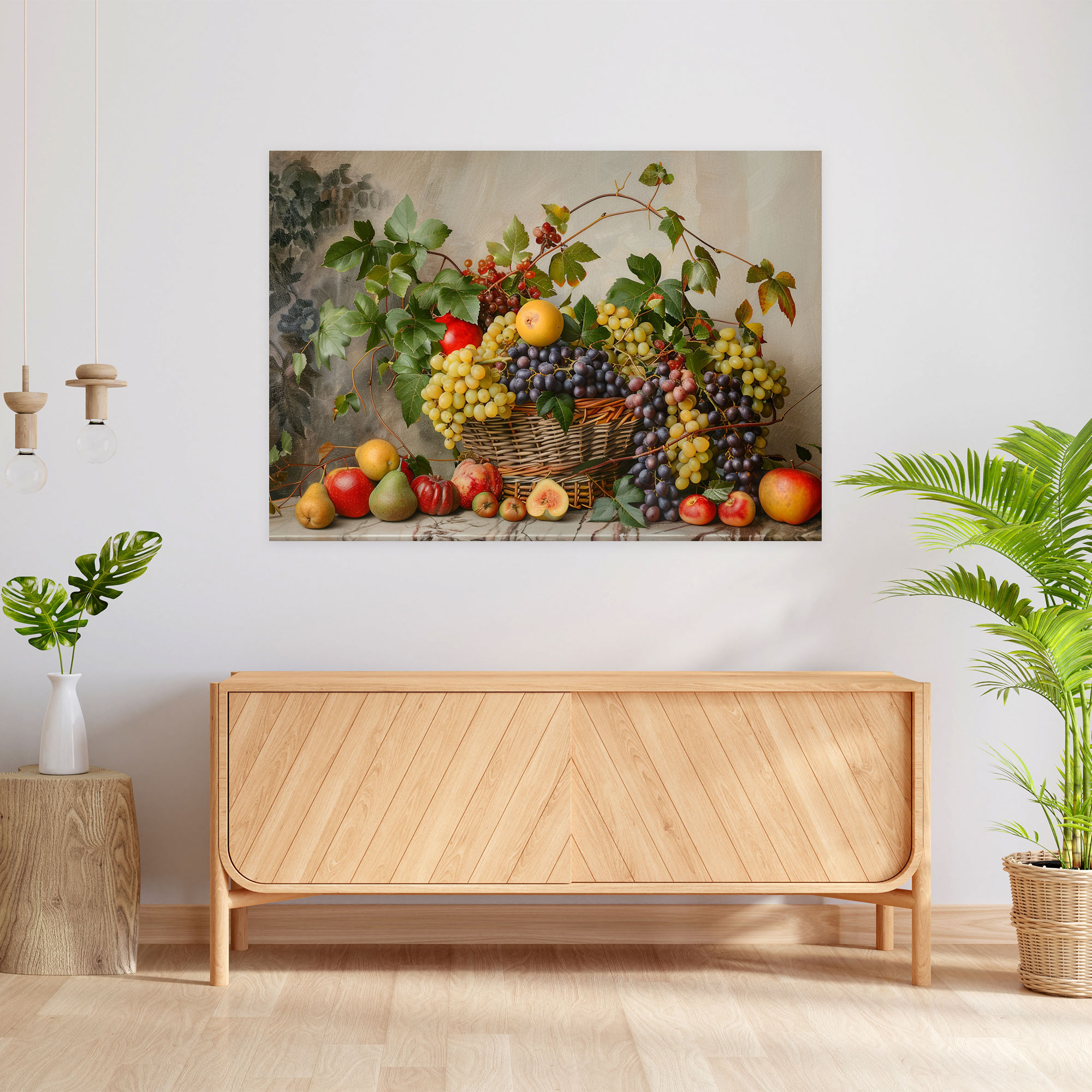 Neoclassicism Fruit Basket Wall Decoration - Neoclassicism, Wall Art, Home Decoration, Canvas