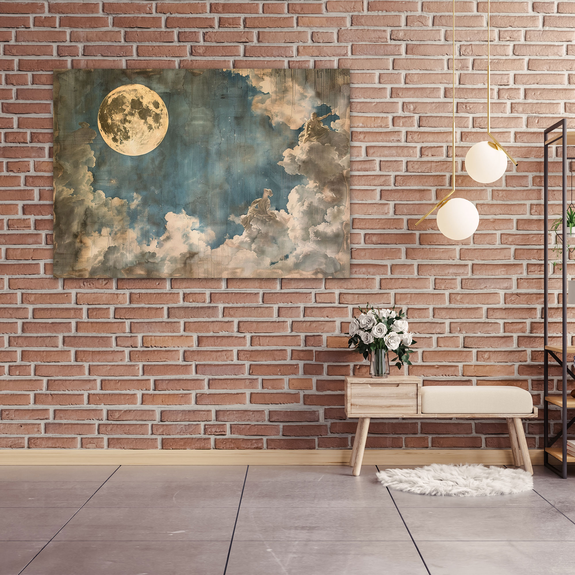 Neoclassicism Celestial Bodies Canvas Print - Neoclassicism, Wall Art, Home Decoration, Canvas Wall Art