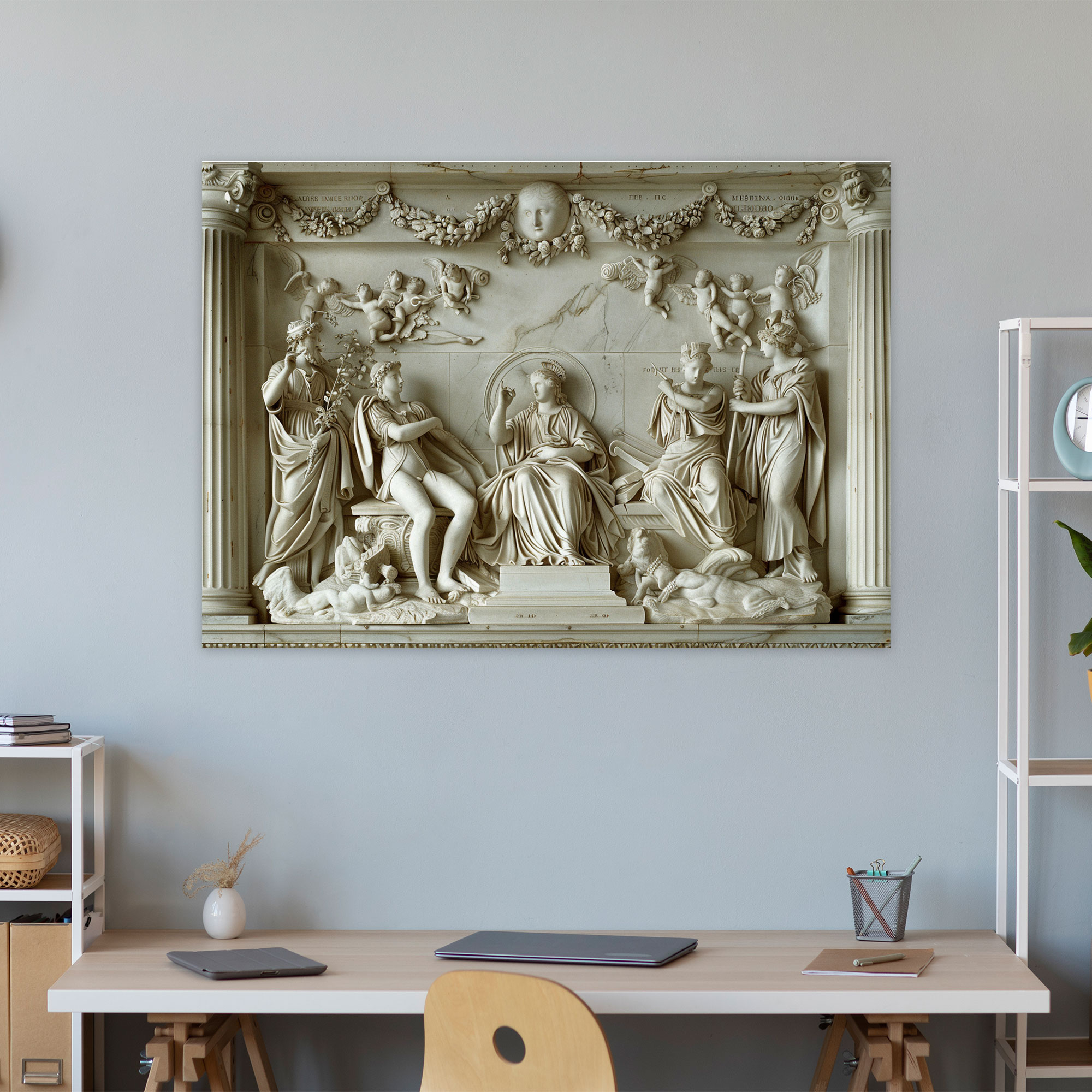 Neoclassicism Allegorical Figures Wall Art - Neoclassicism, Neoclassicism, Wall Art, Canvas
