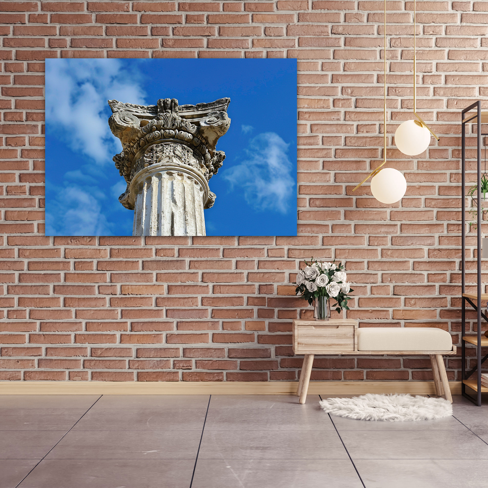 Neoclassicism Wall Art - Ancient Roman Column Canvas Print - Neoclassicism, Canvas Wall Art, Neoclassicism, Wall Art