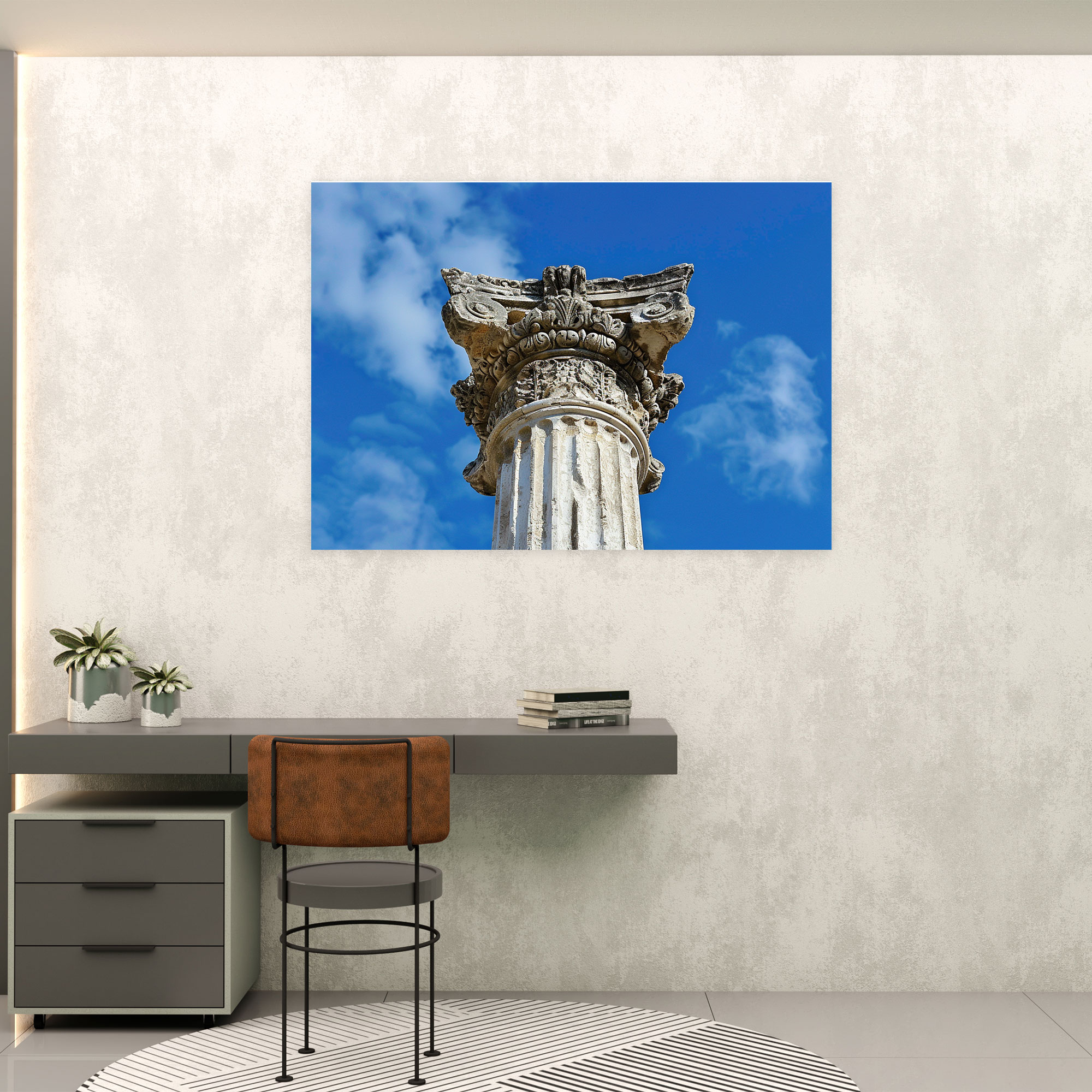 Neoclassicism Wall Art - Ancient Roman Column Canvas Print - Neoclassicism, Canvas Wall Art, Neoclassicism, Wall Art