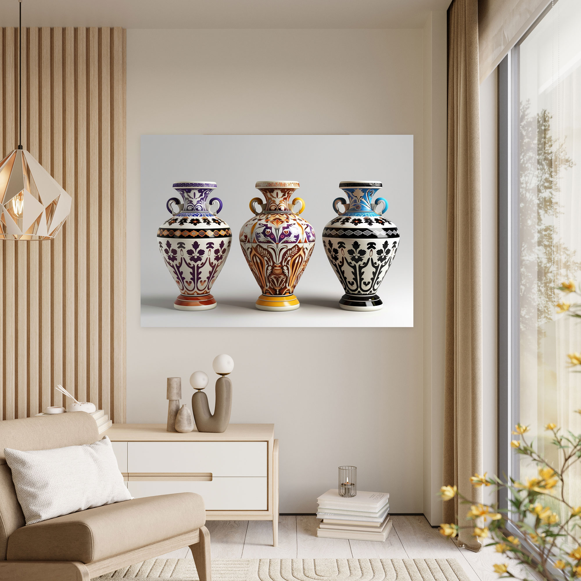 Neoclassicism Wall Art - Artistic Vases Canvas Print - Neoclassicism, Wall Art, Canvas Print, Canvas