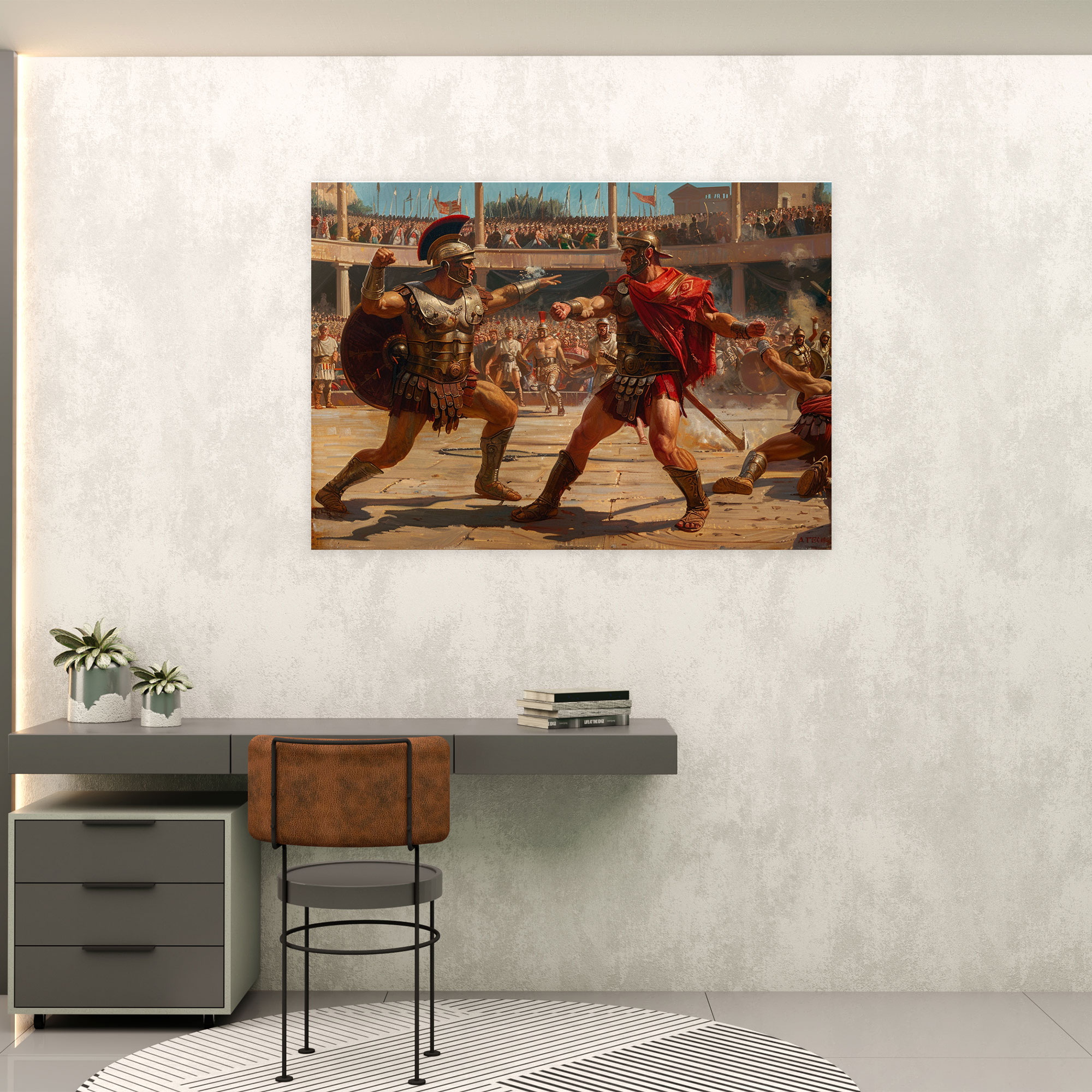 Neoclassicism Canvas Print - Roman Gladiators Wall Art - Neoclassicism, Neoclassicism, Canvas, Canvas Wall Art