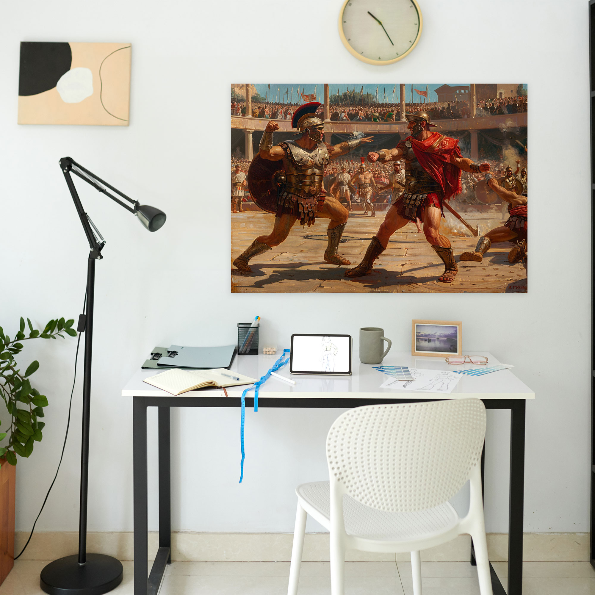 Neoclassicism Canvas Print - Roman Gladiators Wall Art - Neoclassicism, Neoclassicism, Canvas, Canvas Wall Art