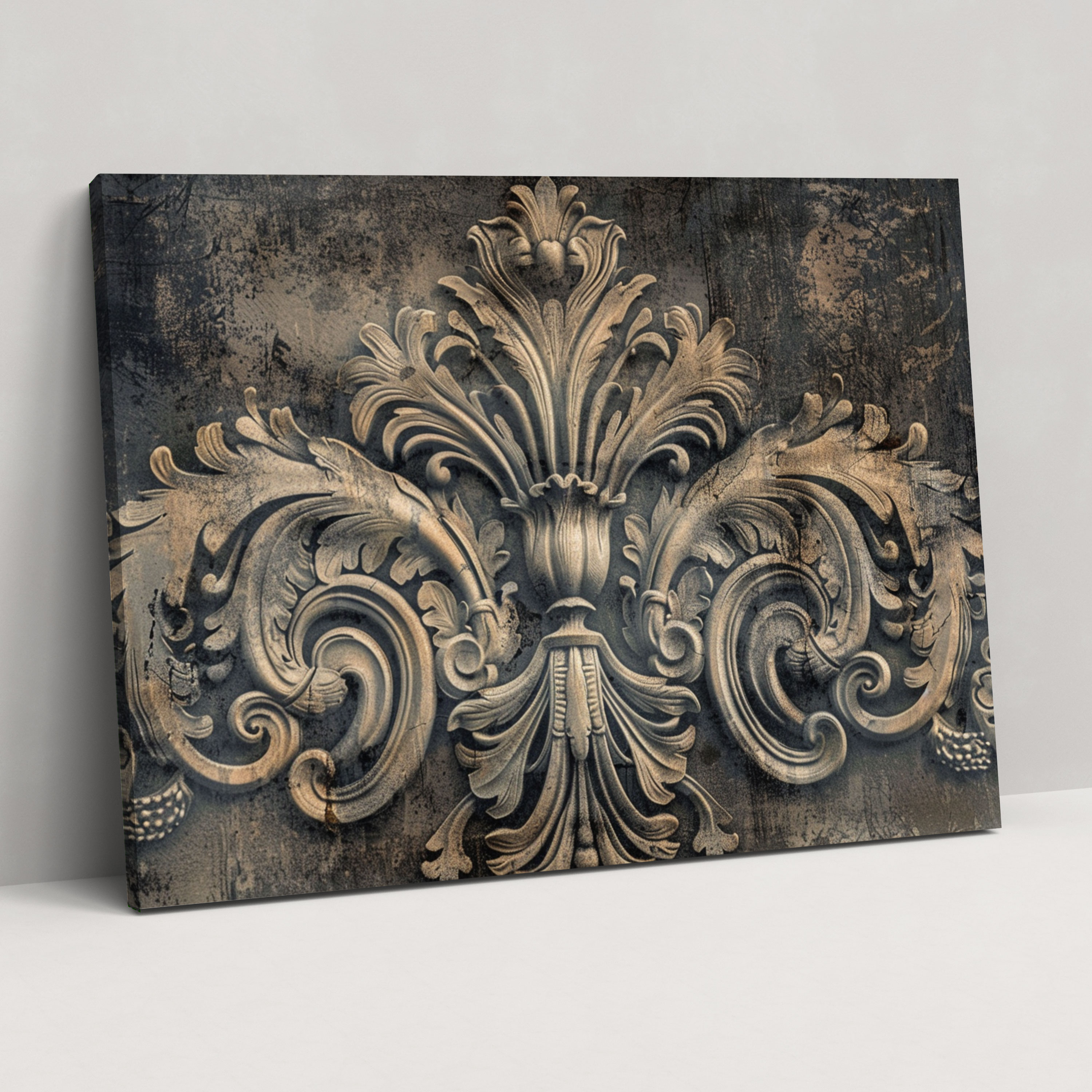 Neoclassicism Rococo Motifs Canvas Print - Neoclassicism, Neoclassicism, Wall Decoration, Canvas Wall Art