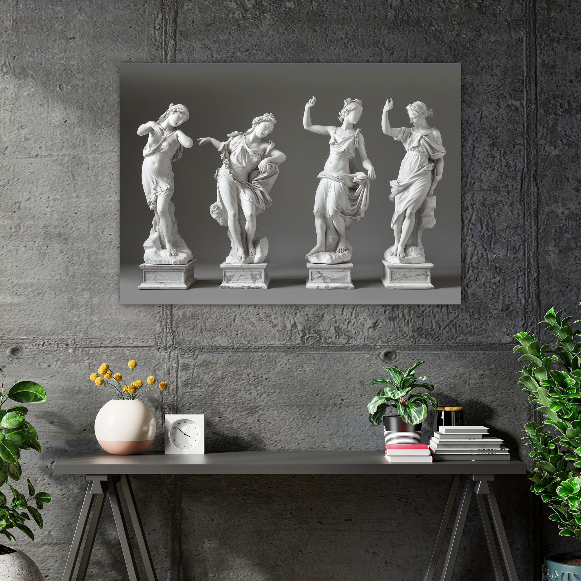 Neoclassicism Statues Wall Art - Neoclassicism, Home Decoration, Canvas, Neoclassicism