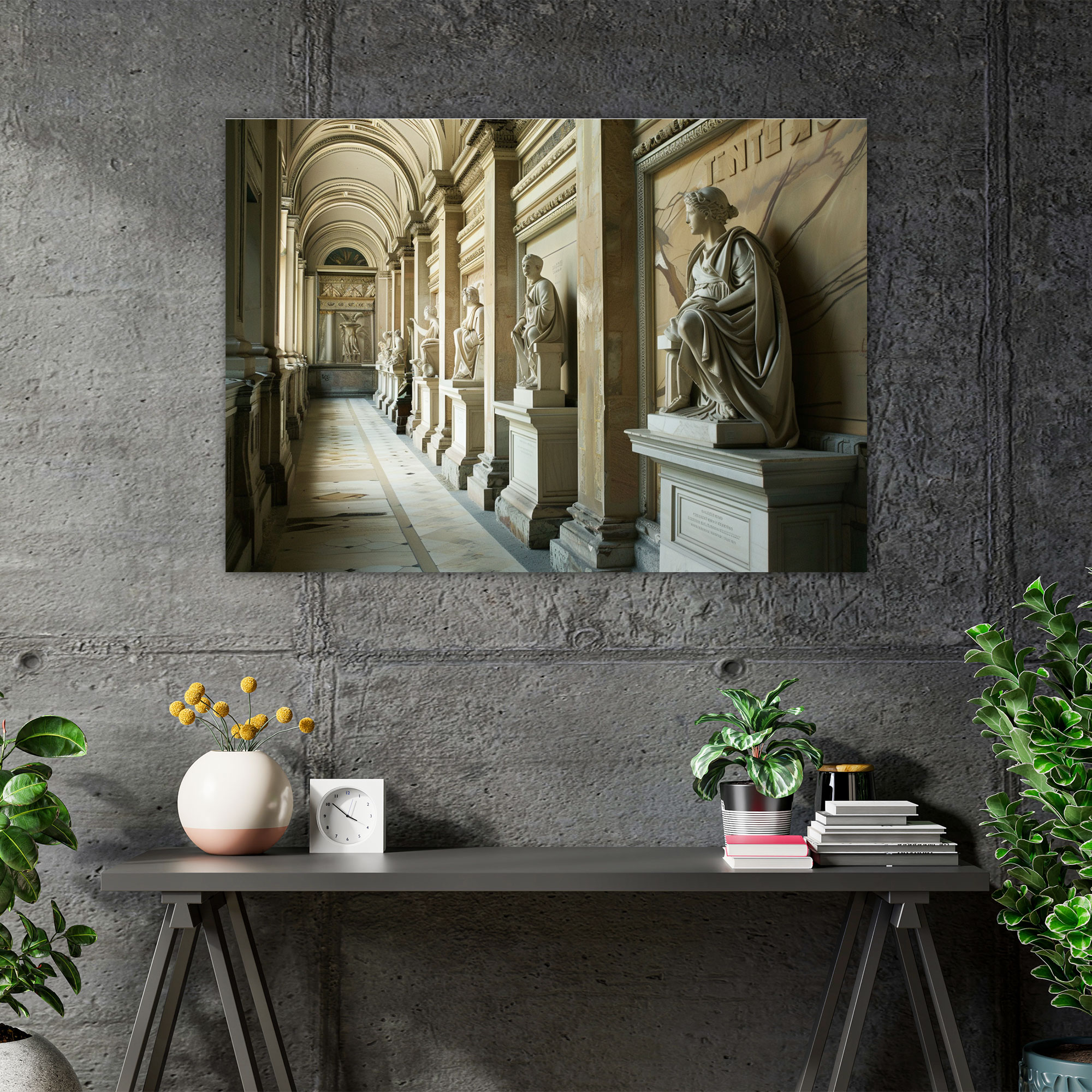 Neoclassicism Wall Decoration: Roman Statues Canvas Print - Neoclassicism, Canvas, Neoclassicism, Home Decoration