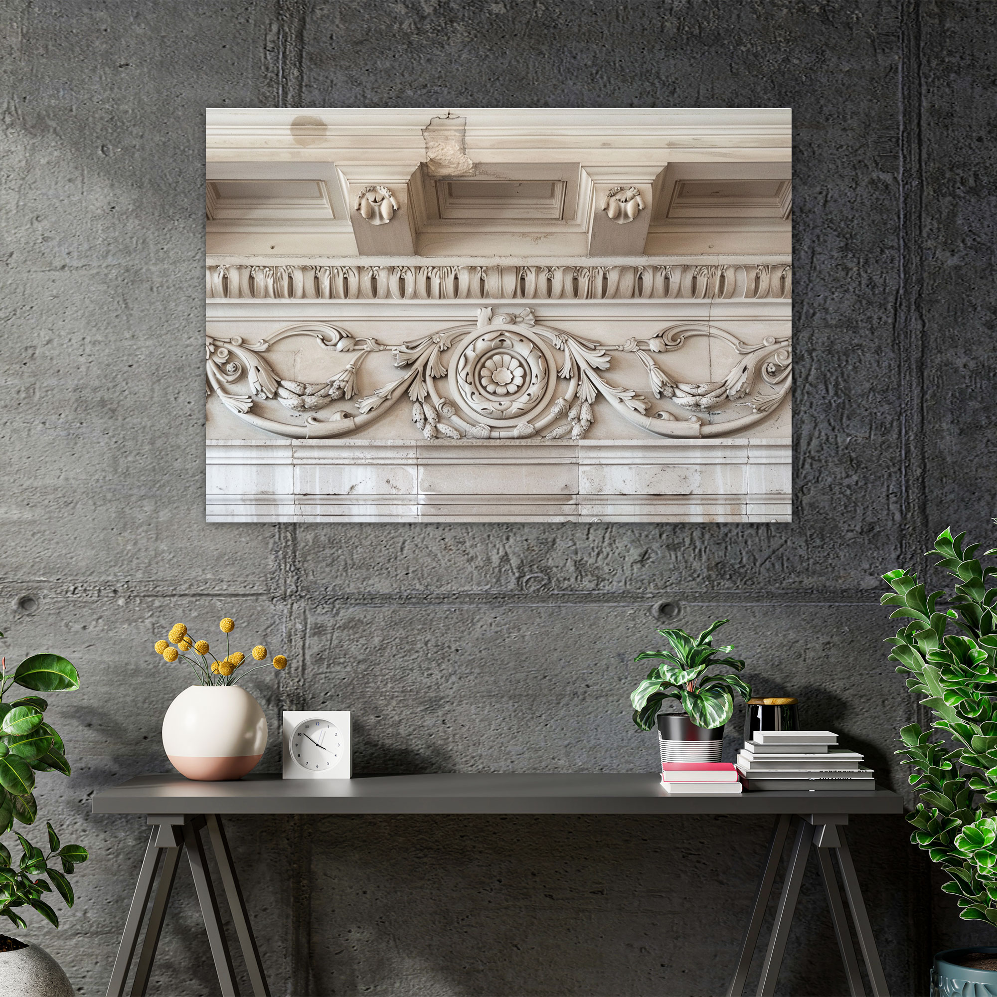 Neoclassicism Wall Decoration: Geometric Patterns Canvas Print - Neoclassicism, Home Decoration, Neoclassicism, Canvas