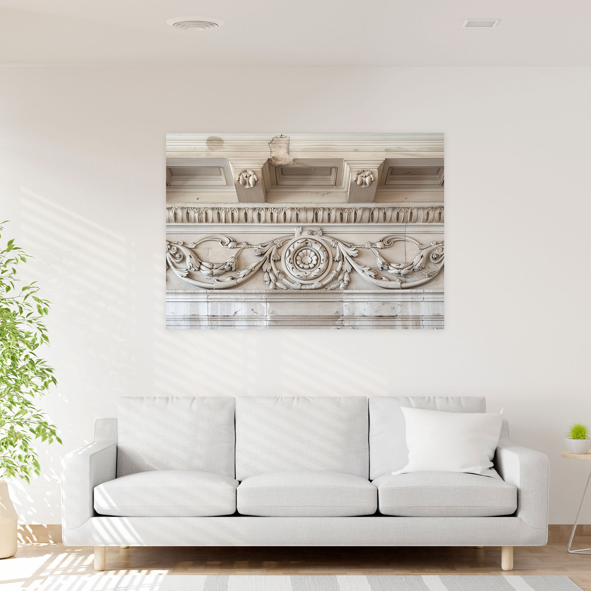 Neoclassicism Wall Decoration: Geometric Patterns Canvas Print - Neoclassicism, Home Decoration, Neoclassicism, Canvas