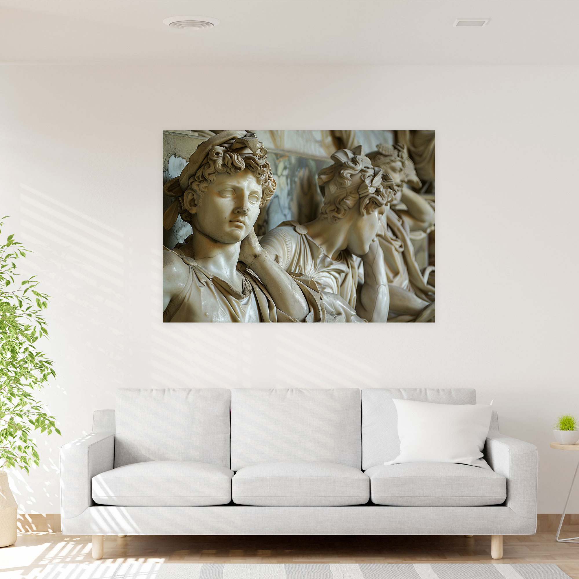 Neoclassicism Canvas Print: Classical Sculptures Wall Art - Neoclassicism, Canvas, Canvas Wall Art, Home Decoration