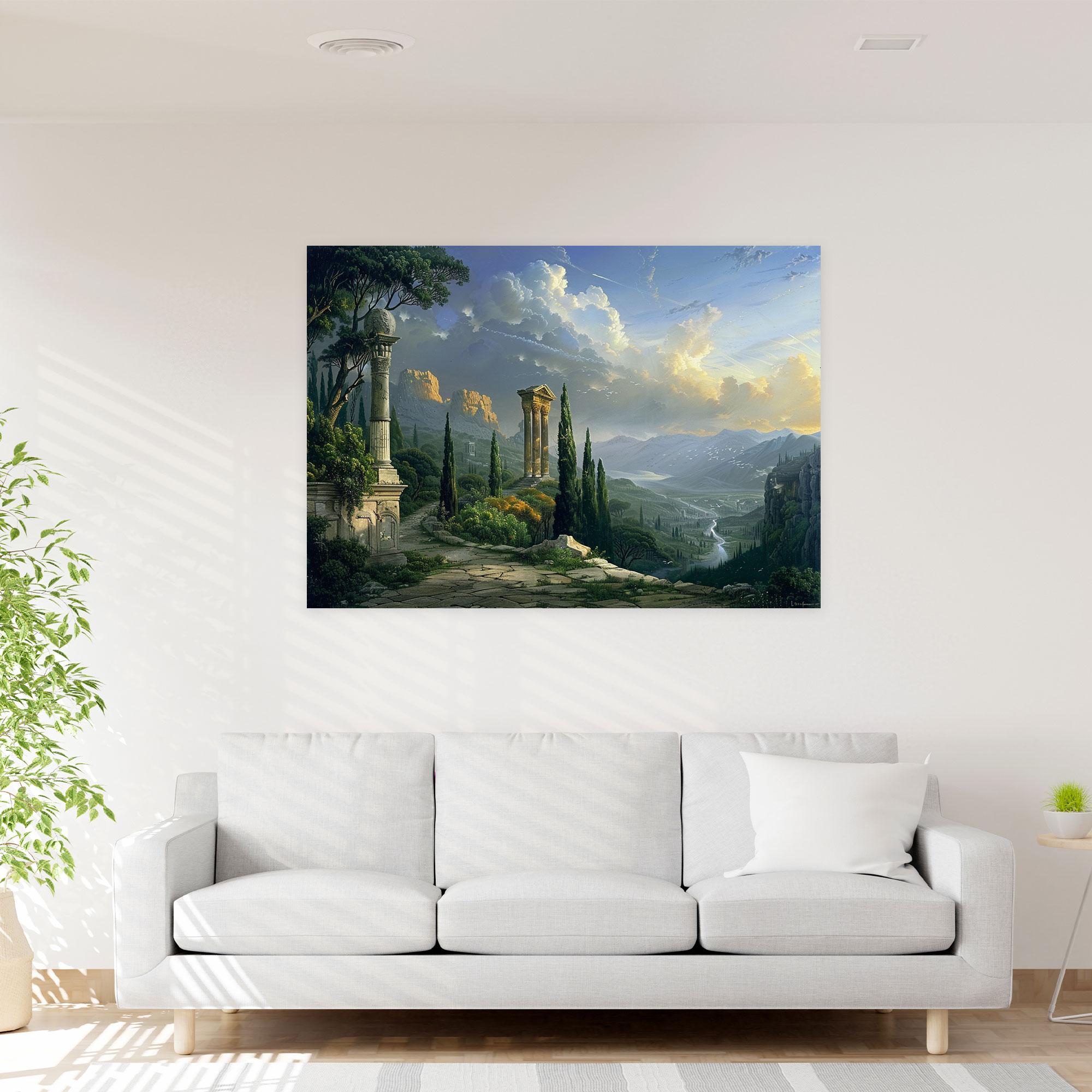 Neoclassicism Wall Decoration: Literary Landscapes Canvas Print - Neoclassicism, Canvas, Wall Decoration, Wall Art