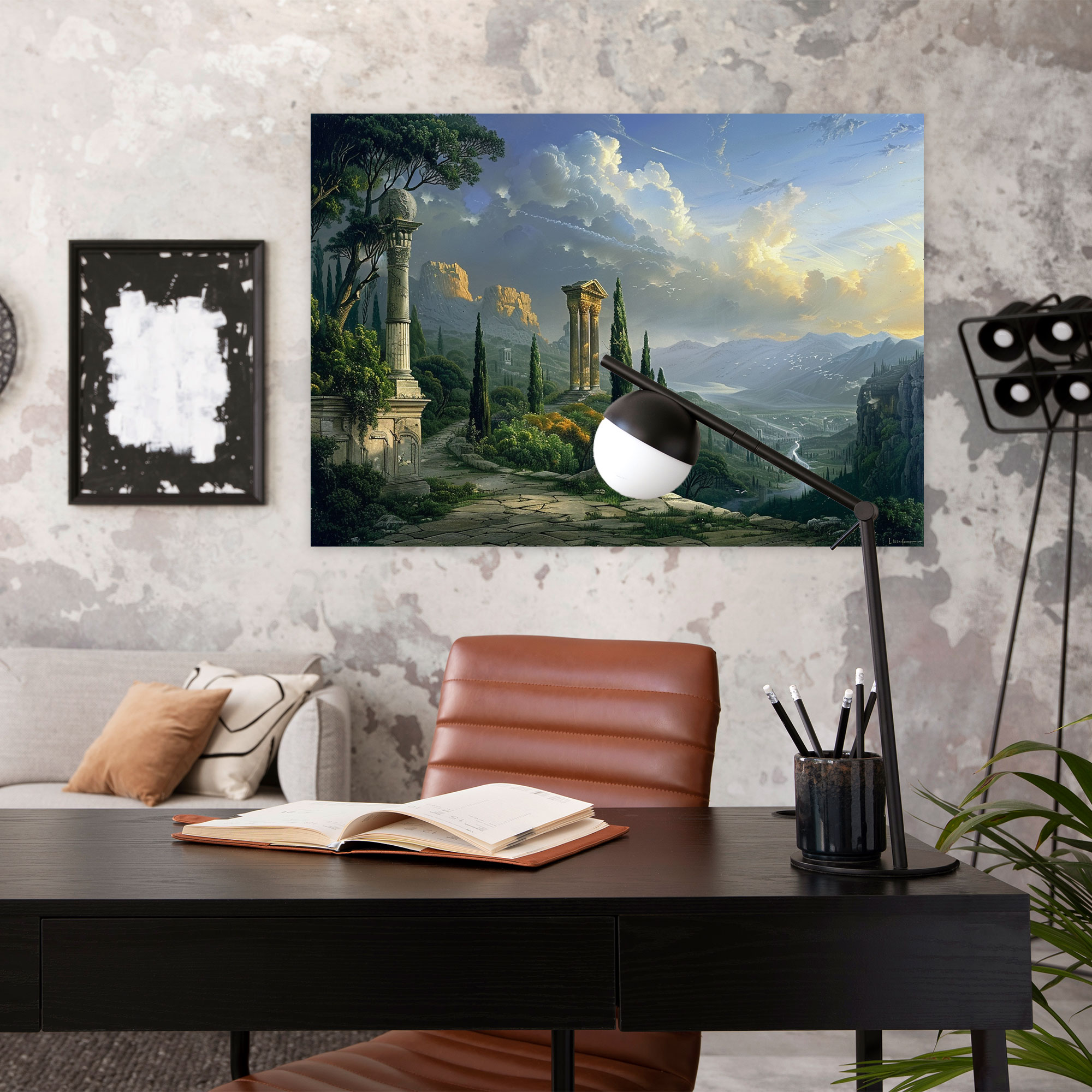 Neoclassicism Wall Decoration: Literary Landscapes Canvas Print - Neoclassicism, Canvas, Wall Decoration, Wall Art