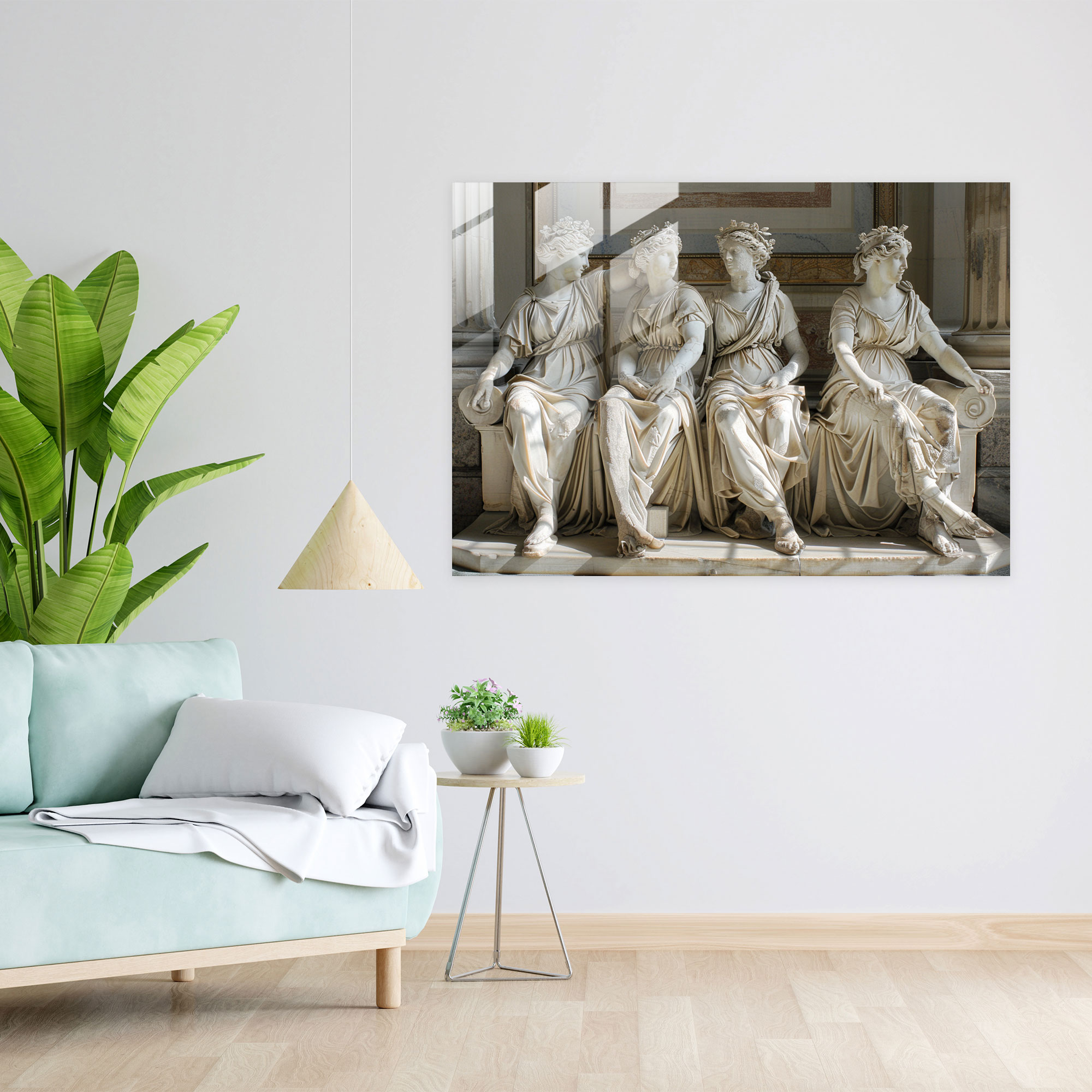 Neoklasik Cam Sanatı - Modern Sanat Cam Tablosu