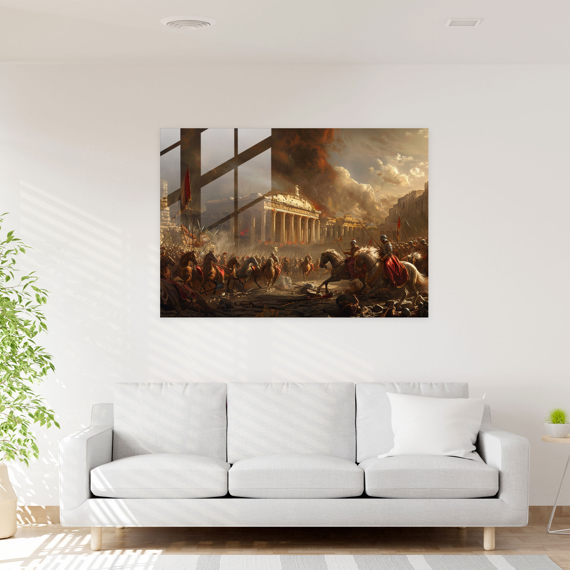 Neoklasik Cam Duvar Sanatı - Duvar Dekorasyonu Cam Sanatı Modern Sanat