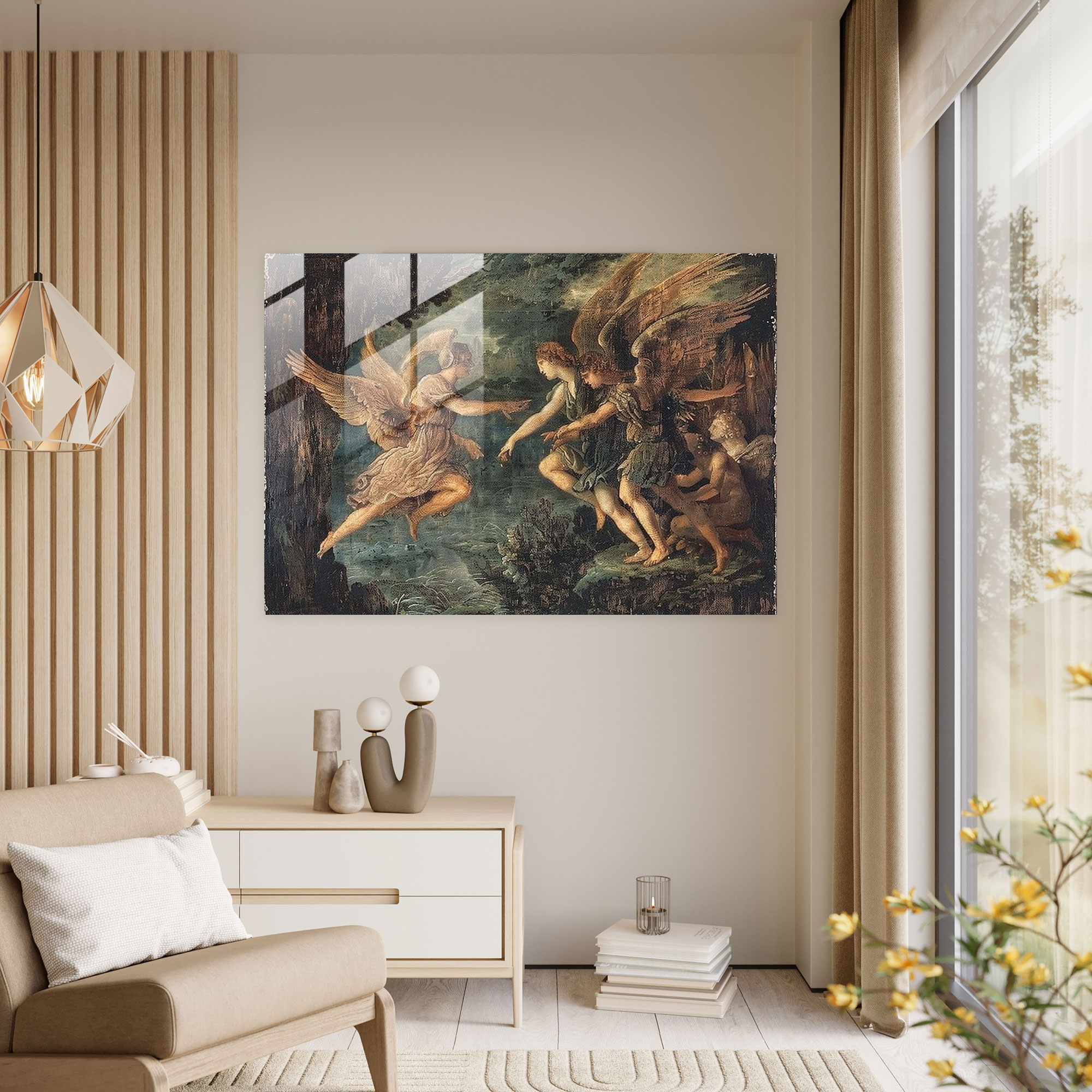 Neoklasik Duvar Dekorasyonu - Kanvas Tablo Modern Sanat Ev Dekorasyonu