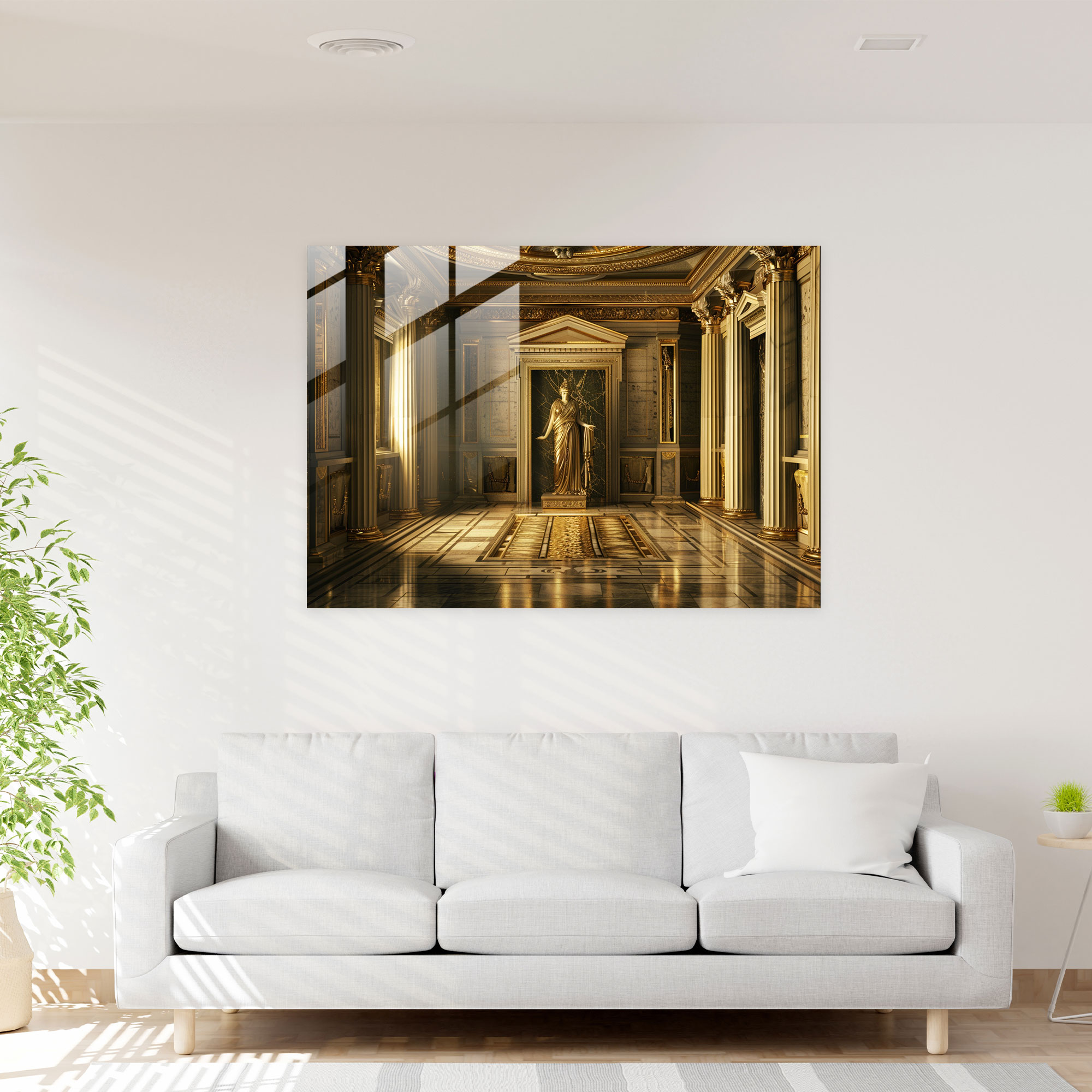 Neoklasik Cam Tablo Modern Sanat - Duvar Dekorasyonu