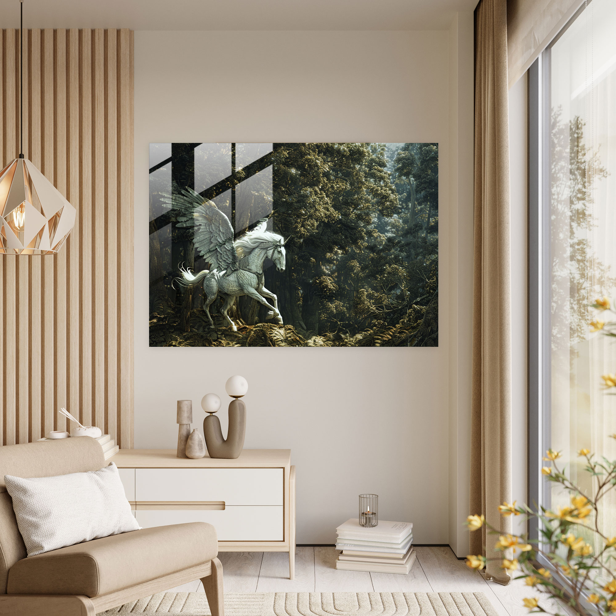 Neoklasik Ev Dekorasyonu - Cam Tablo Sanatı ile Neoklasik Ev Dekorasyonu