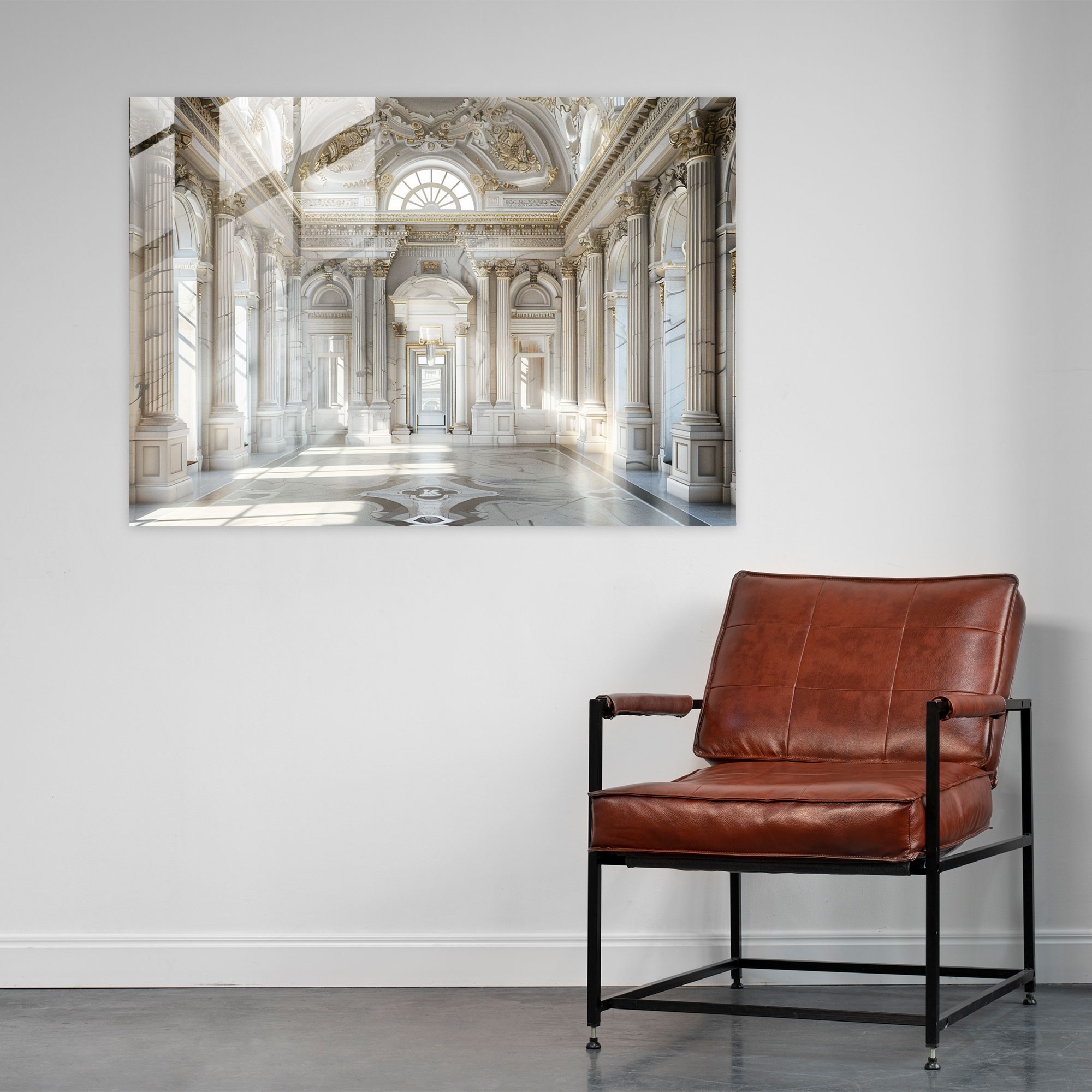 Neoklasik Cam Duvar Sanatı - Neoklasizm Modern Sanat Duvar Dekorasyonu Ev Dekorasyonu