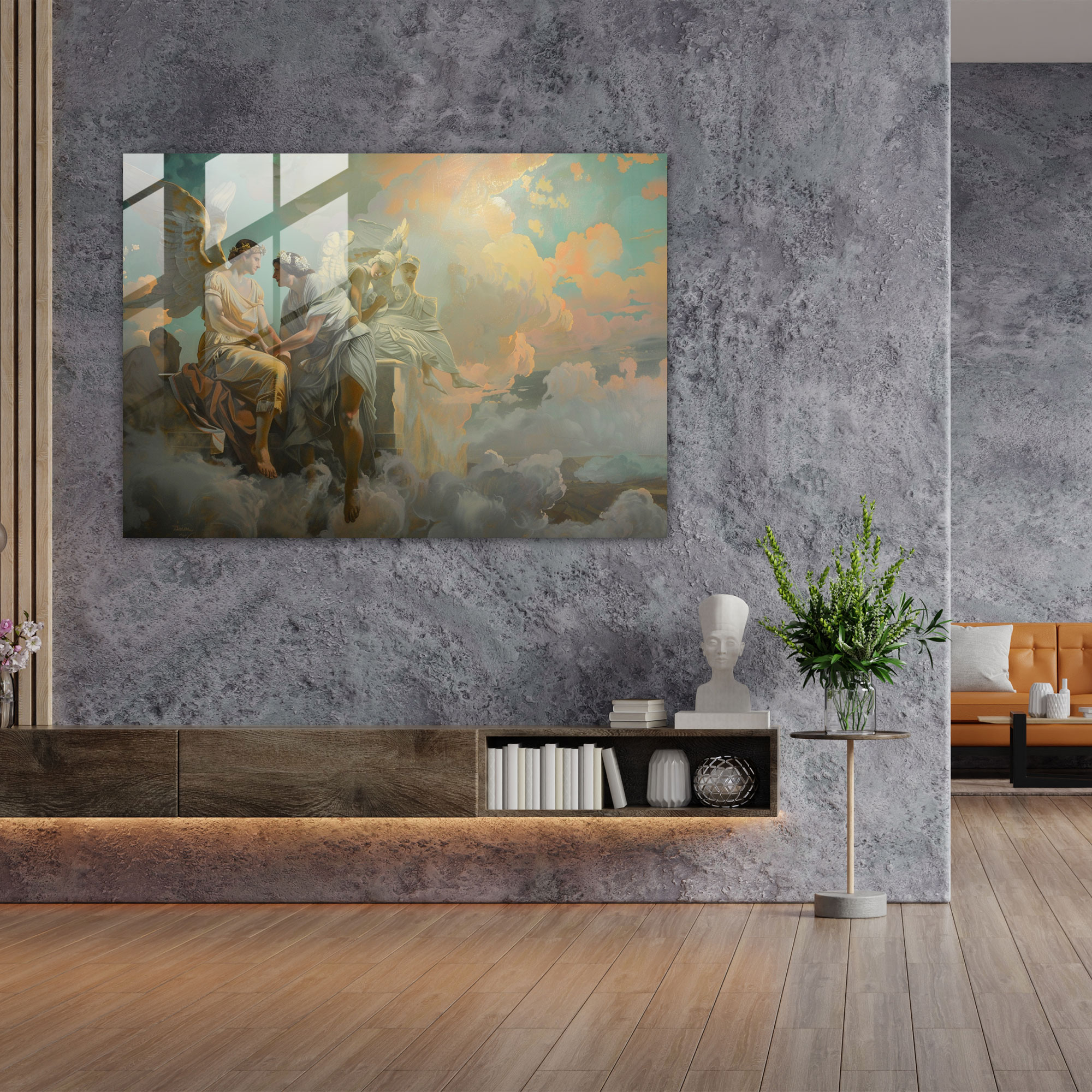 Neoklasizm Modern Sanat - Duvar Dekorasyonu Ev Dekorasyonu için Neoklasizm