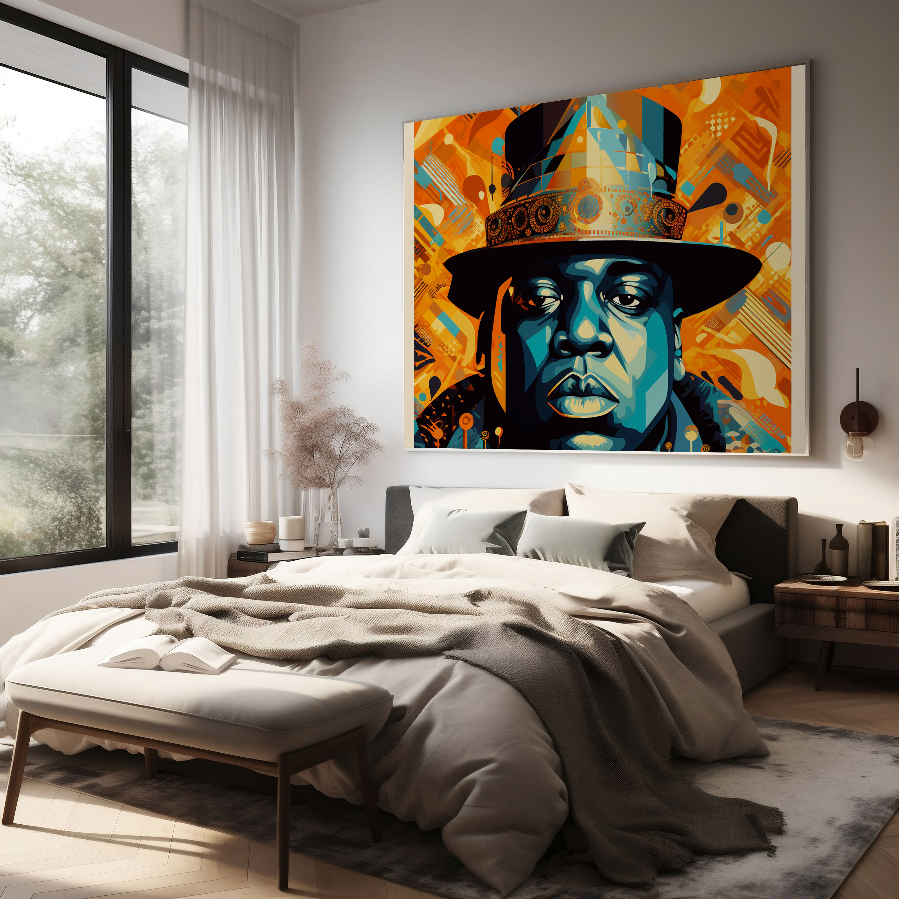 Notorious Big Wall Art - Notorious Big, Vibrant Colors, Notorious Big Wall Art, Canvas Print