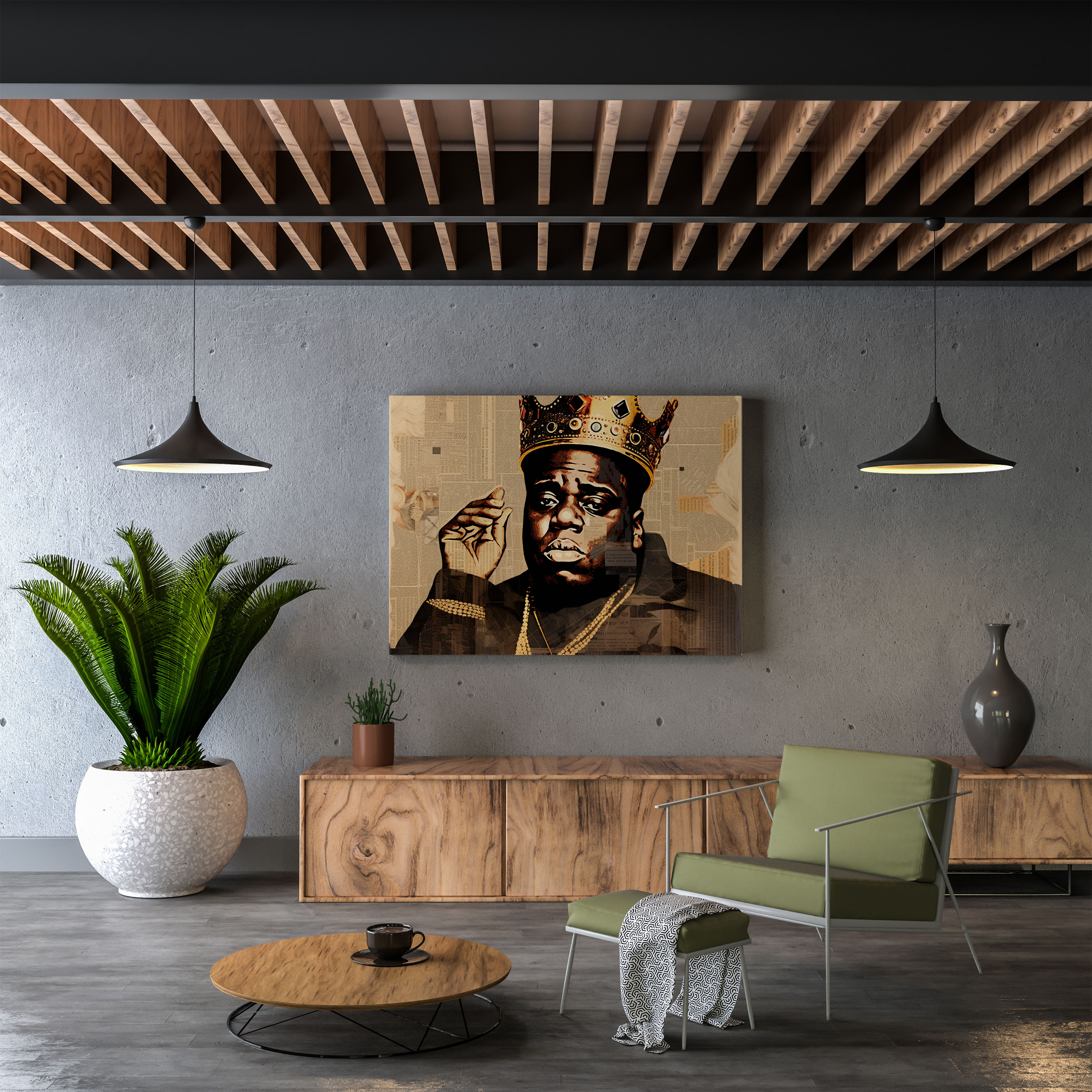 Leinwandbild Notorious Big - Albumcover Wanddekoration Leinwandkunst