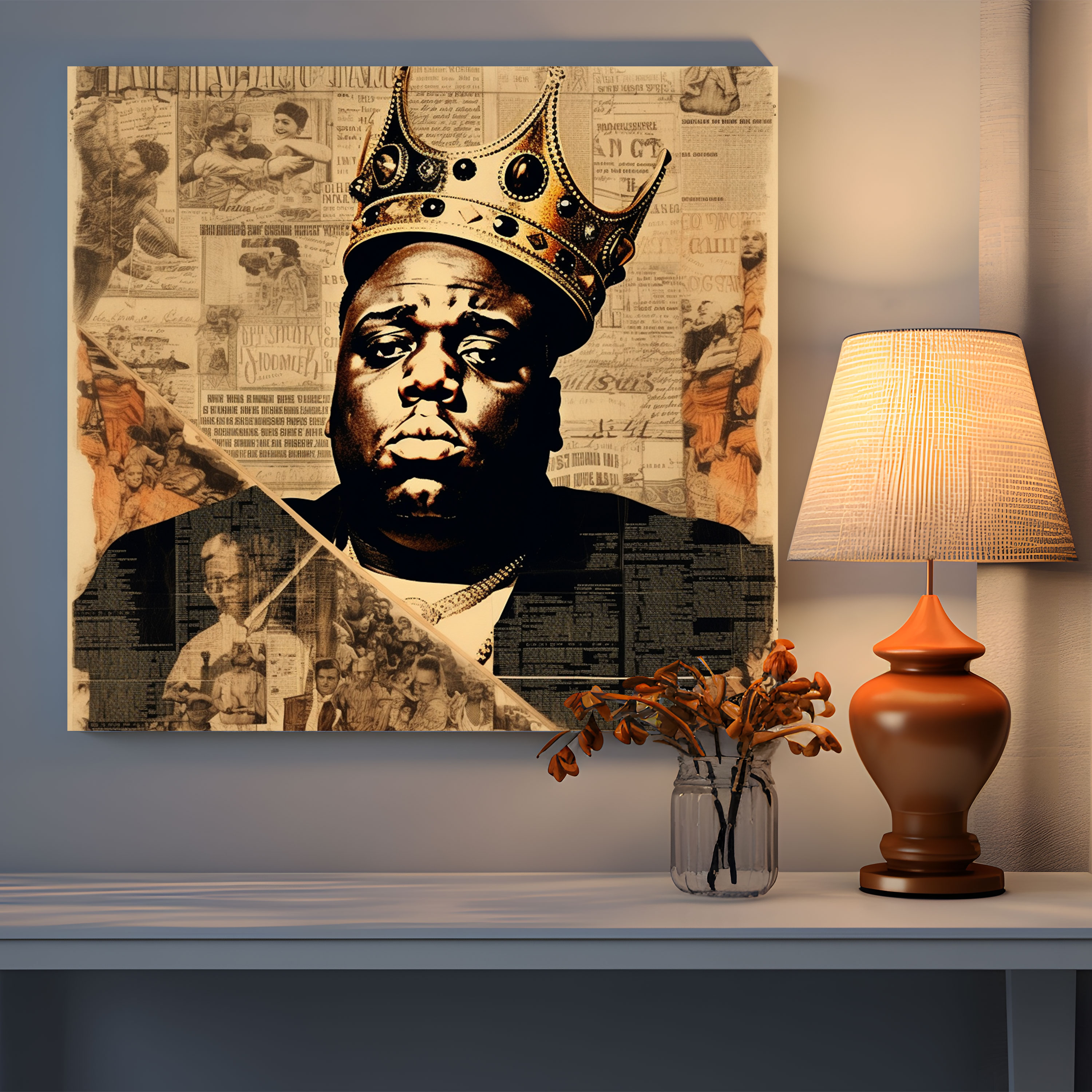 Notorious Big Wall Decoration - Notorious Big, 90S Memorabilia, Home Decoration, Canvas Wall Art