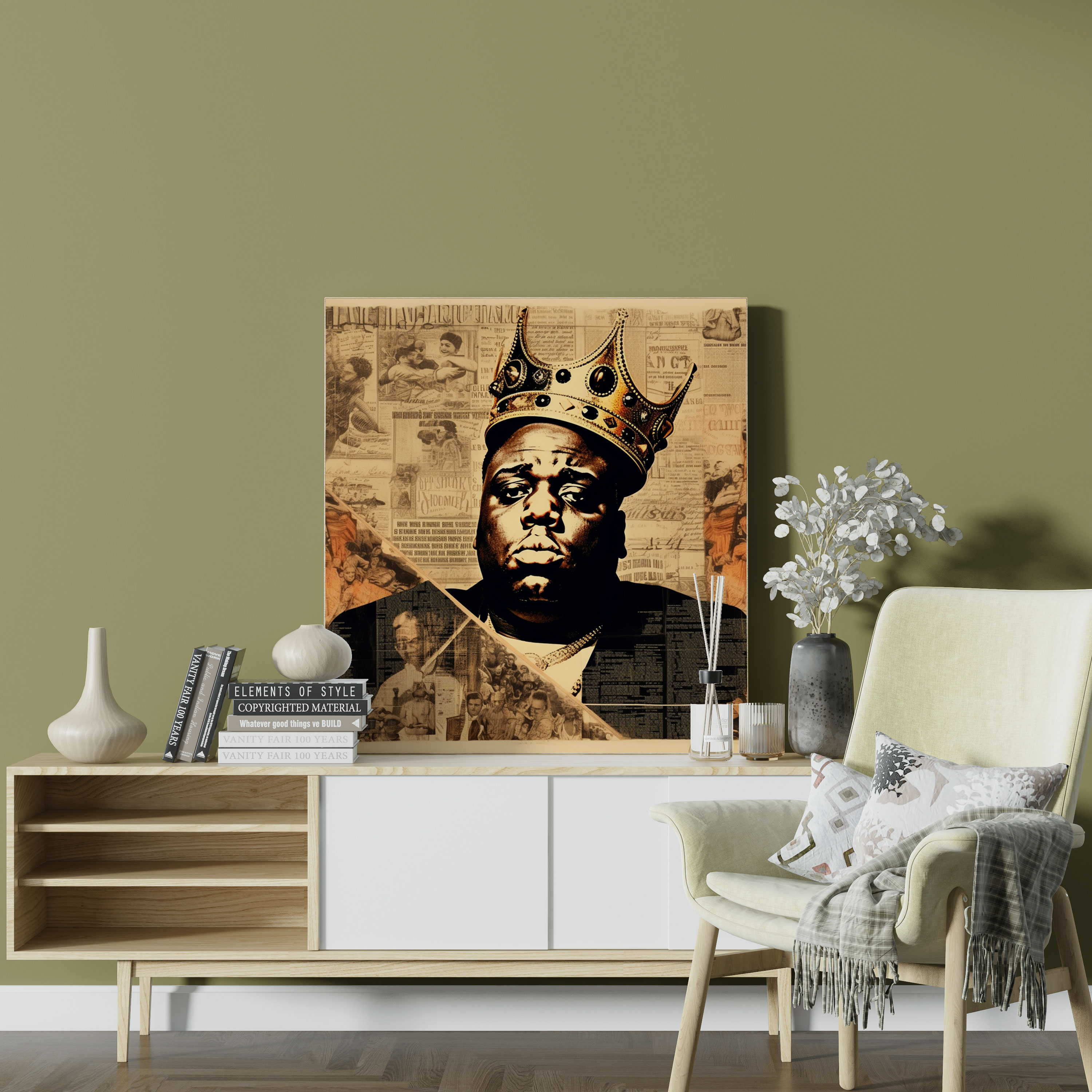 Notorious Big Wall Decoration - Notorious Big, 90S Memorabilia, Home Decoration, Canvas Wall Art