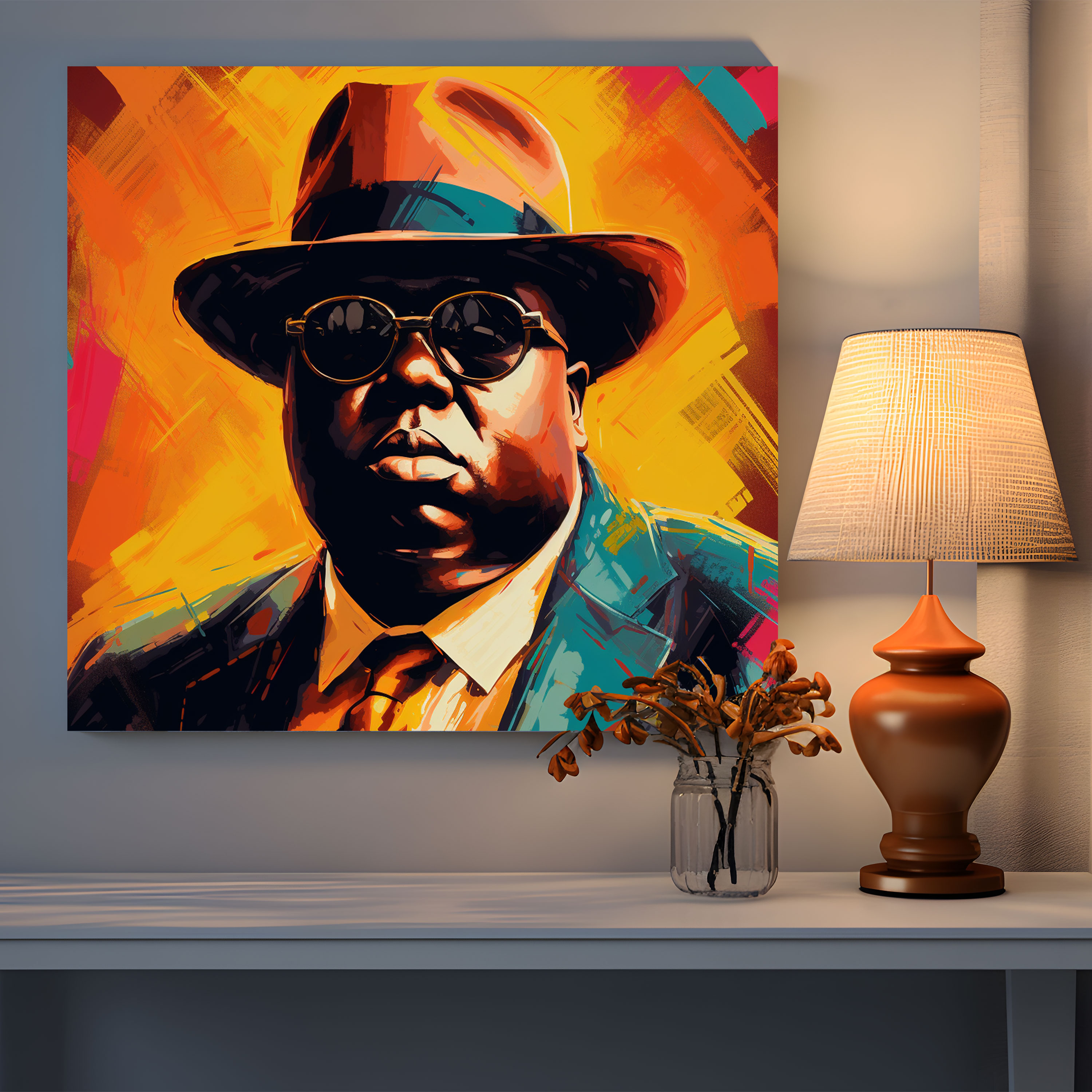 Notorious Big Abstract Wall Art - Notorious Big, Home Decoration, Wall Art, Emotion