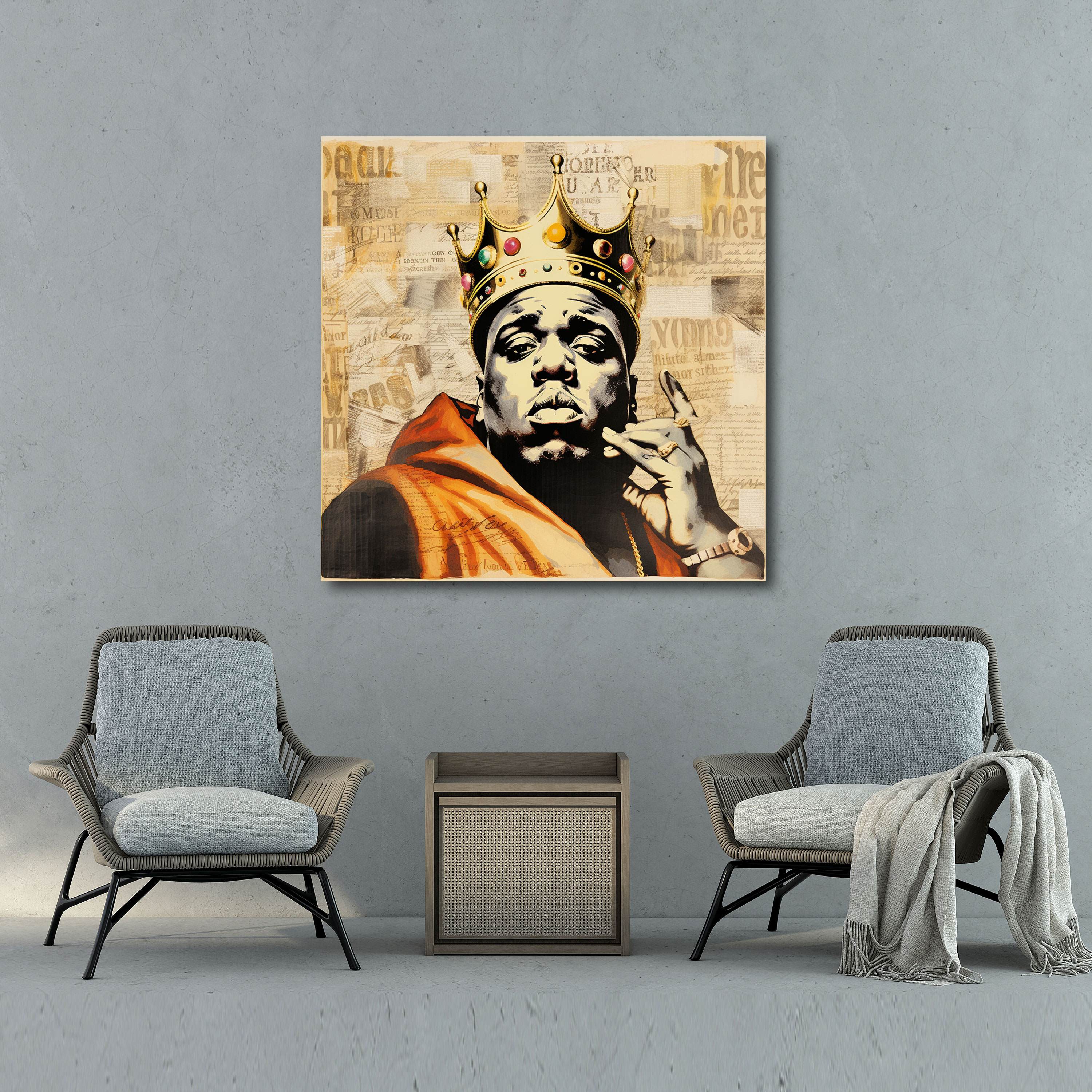Notorious Big Wall Decoration - Notorious Big, Home Decoration, Wall Decoration, Nostalgic