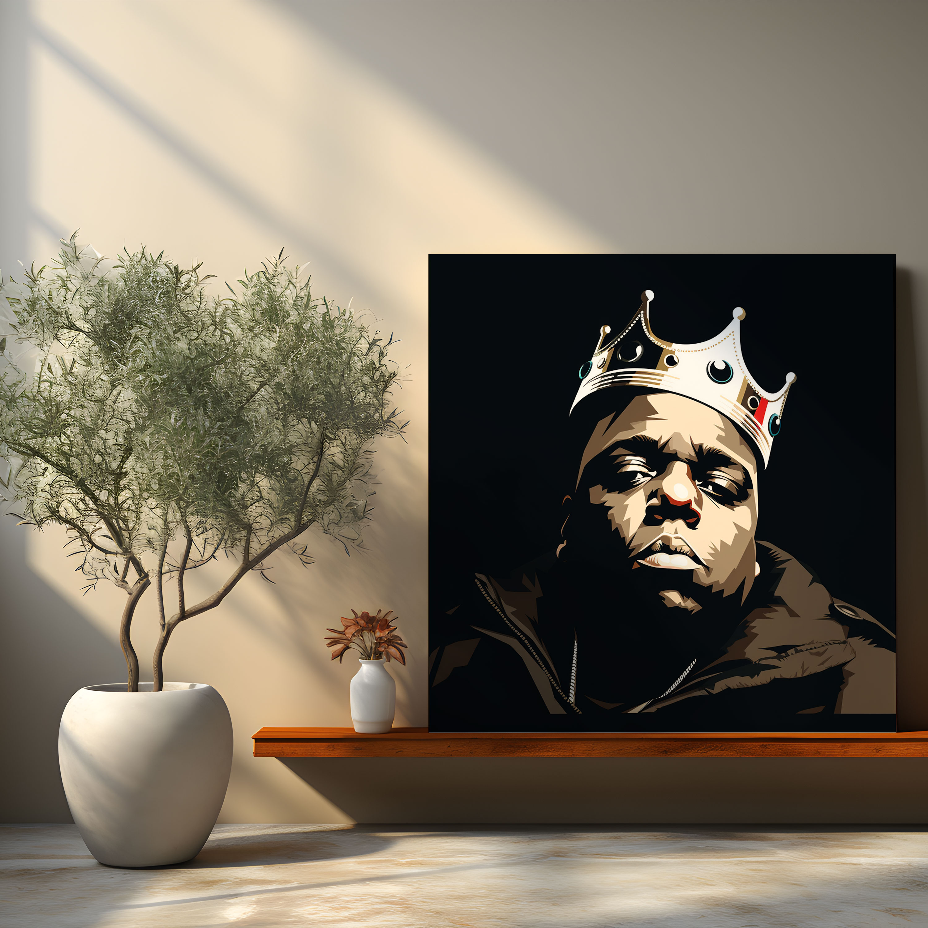 Notorious Big Wall Decoration - Notorious Big, Modern Decor, Music Icon, Canvas