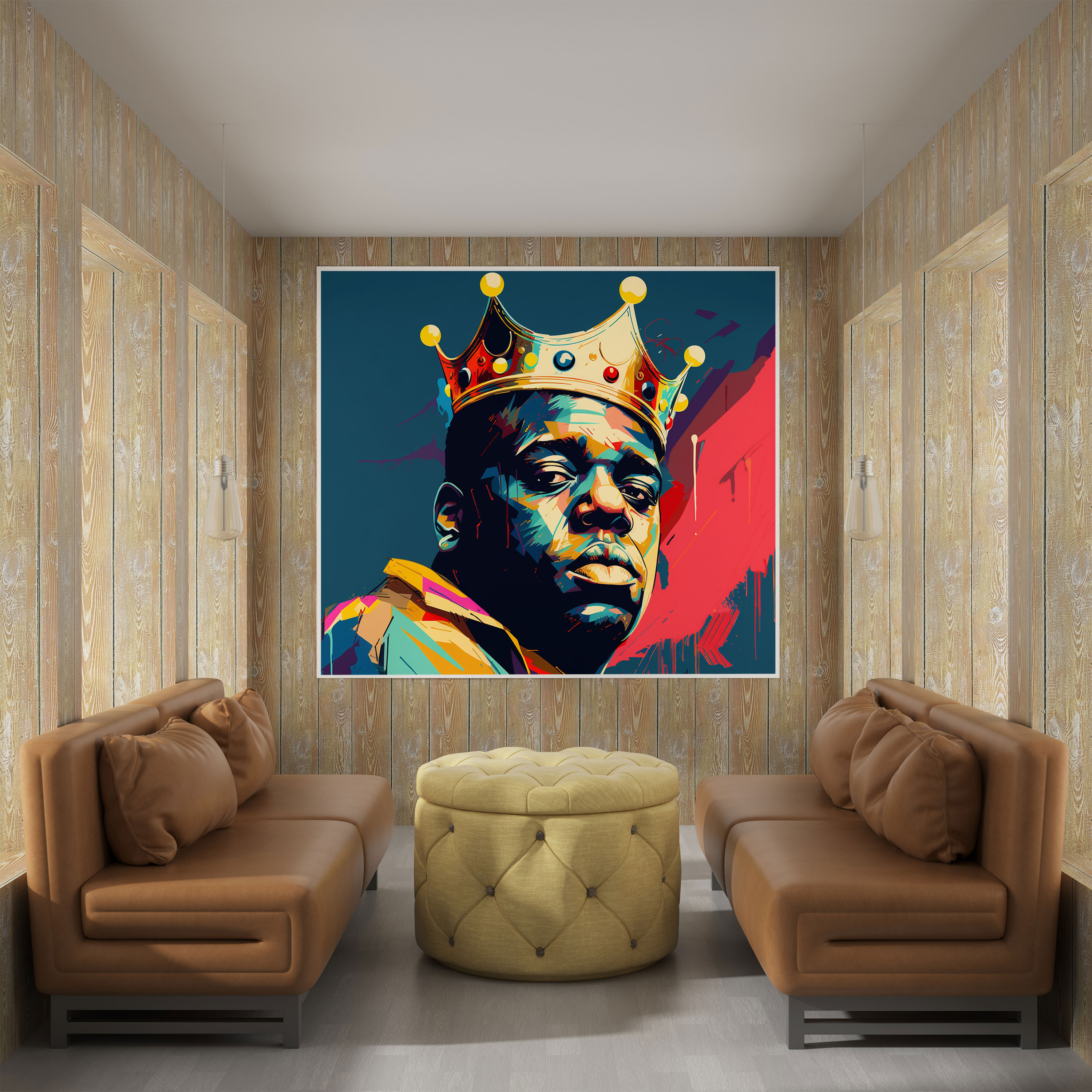 Notorious Big Kanvas Tablo - Müzik Ikona Duvar Sanatı Notorious Big
