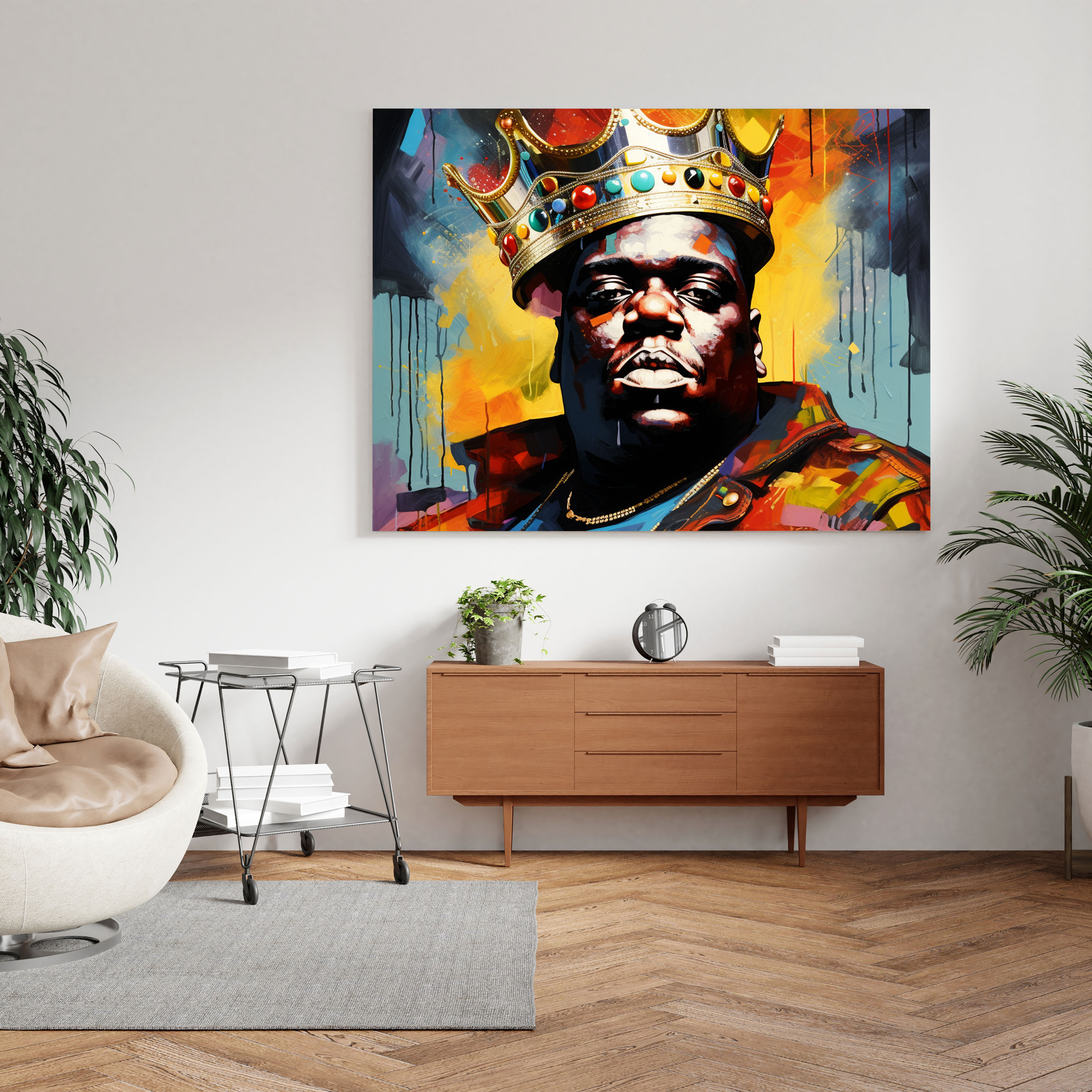 Notorious Big Canvas Print - Collage-Style Wall Art - Notorious Big, Canvas Wall Art, Notorious Big, Visual Composition