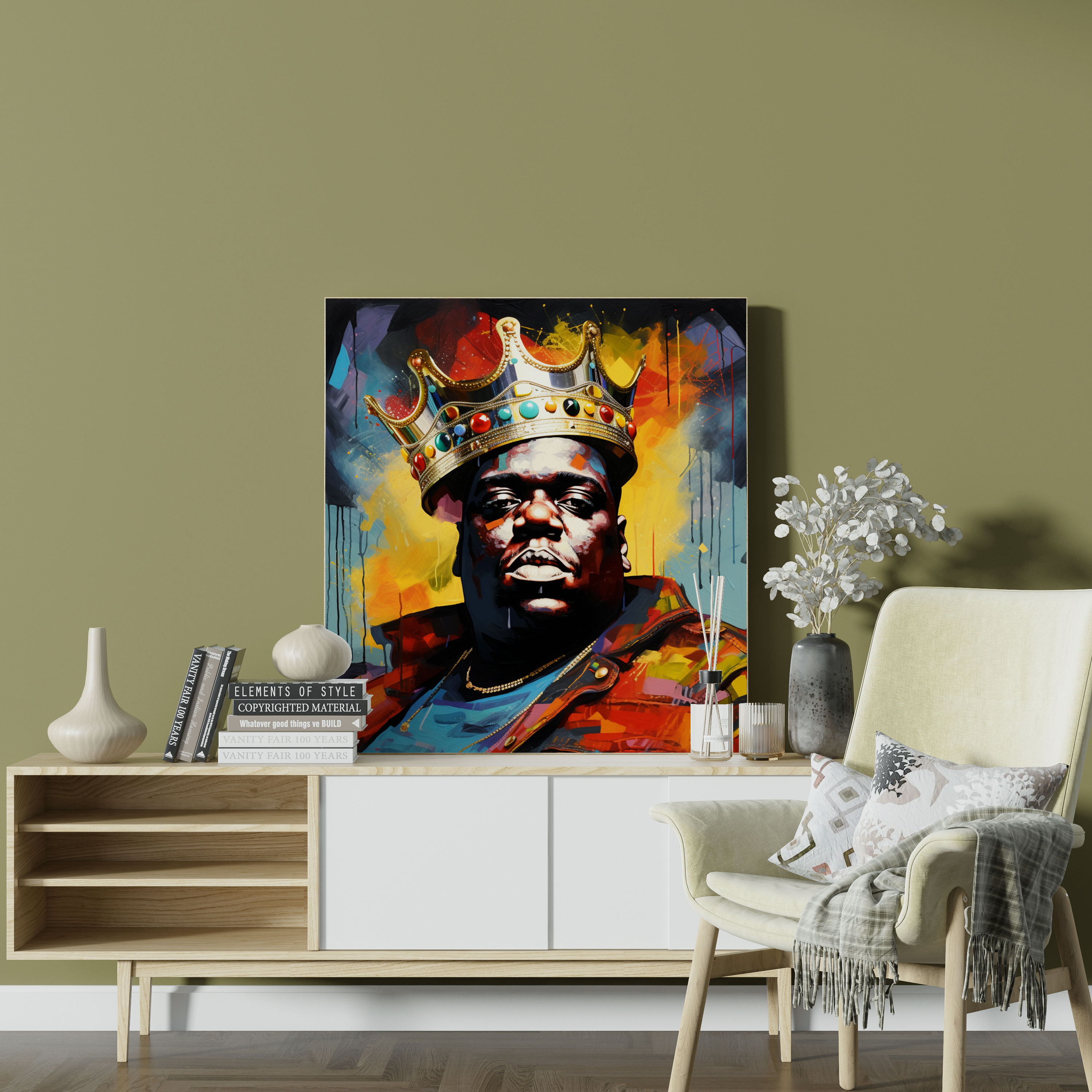 Notorious Big Canvas Print - Collage-Style Wall Art - Notorious Big, Canvas Wall Art, Notorious Big, Visual Composition