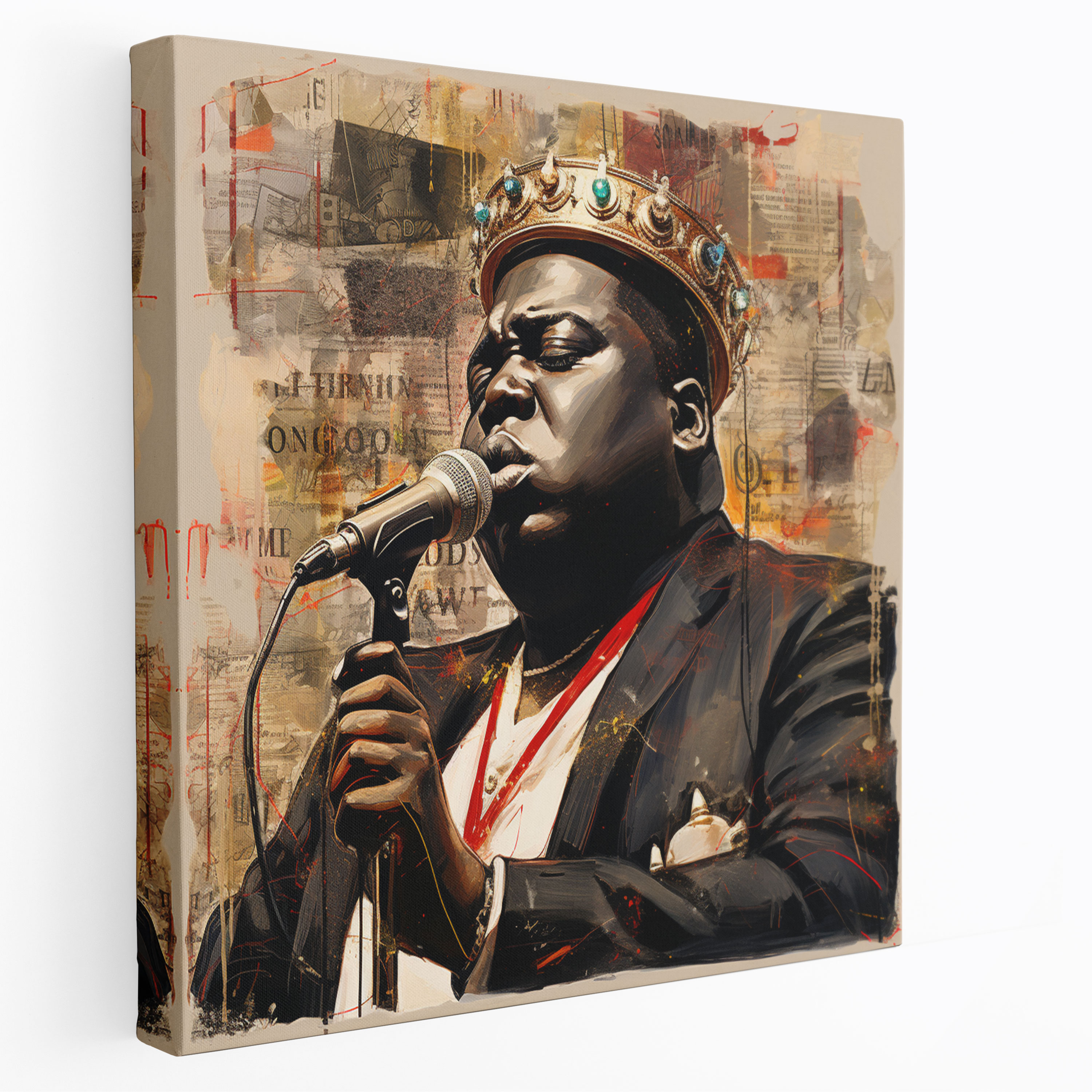 Notorious Big Canvas Print - Music-Inspired Wall Art - Notorious Big, Iconic Songs, Canvas Wall Art, Wall Decoration