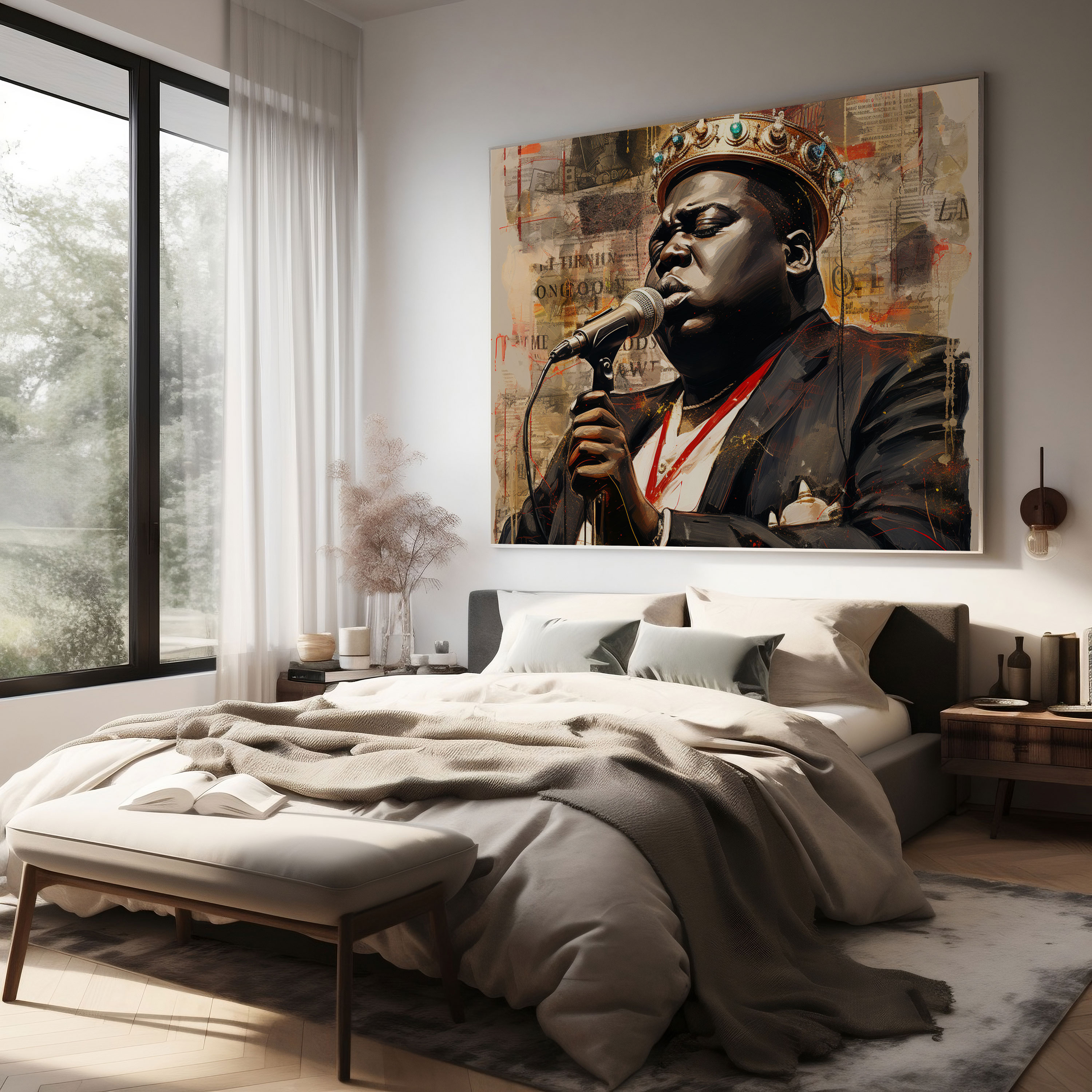 Notorious Big Canvas Print - Music-Inspired Wall Art - Notorious Big, Iconic Songs, Canvas Wall Art, Wall Decoration
