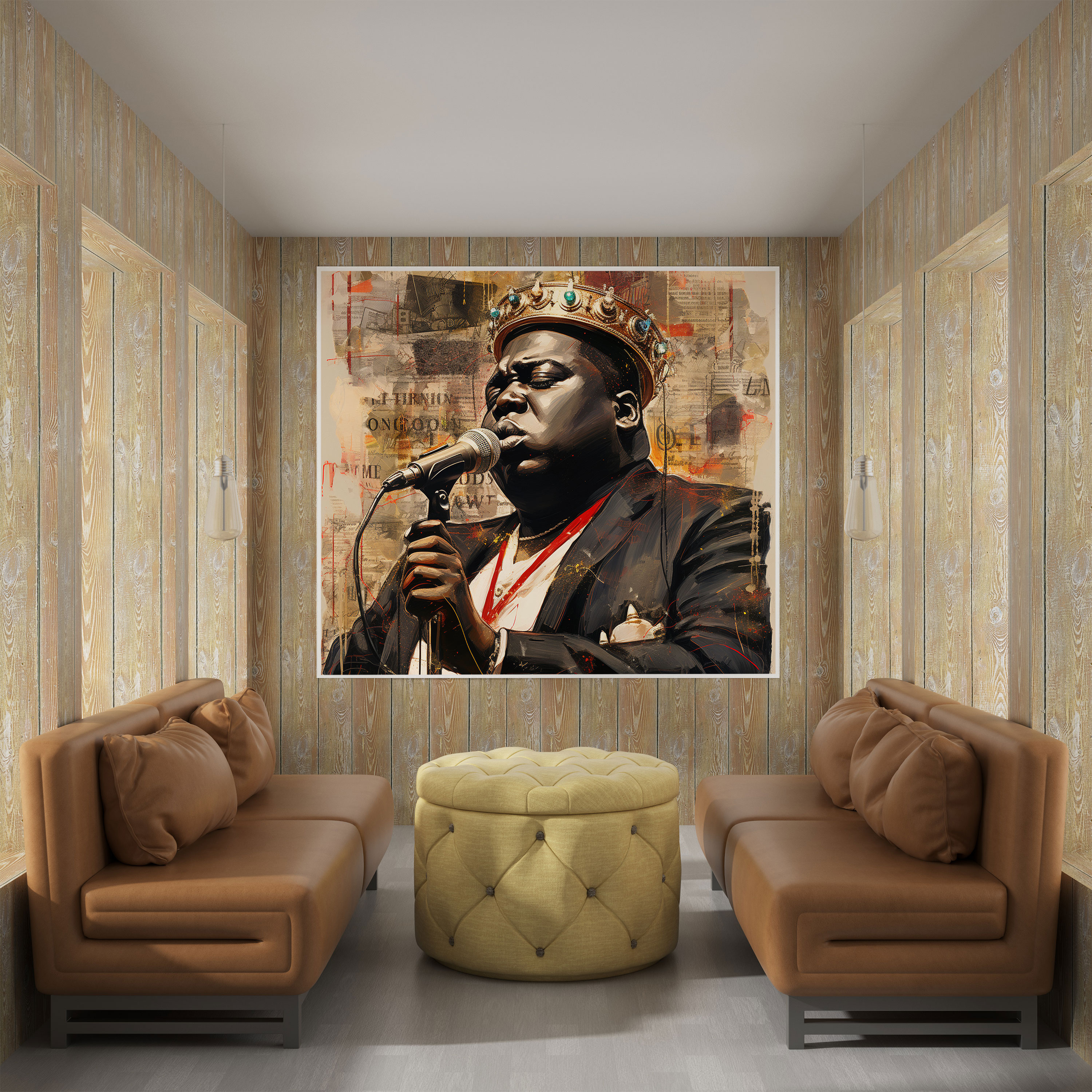 Notorious Big Canvas Print - Music-Inspired Wall Art - Notorious Big, Iconic Songs, Canvas Wall Art, Wall Decoration