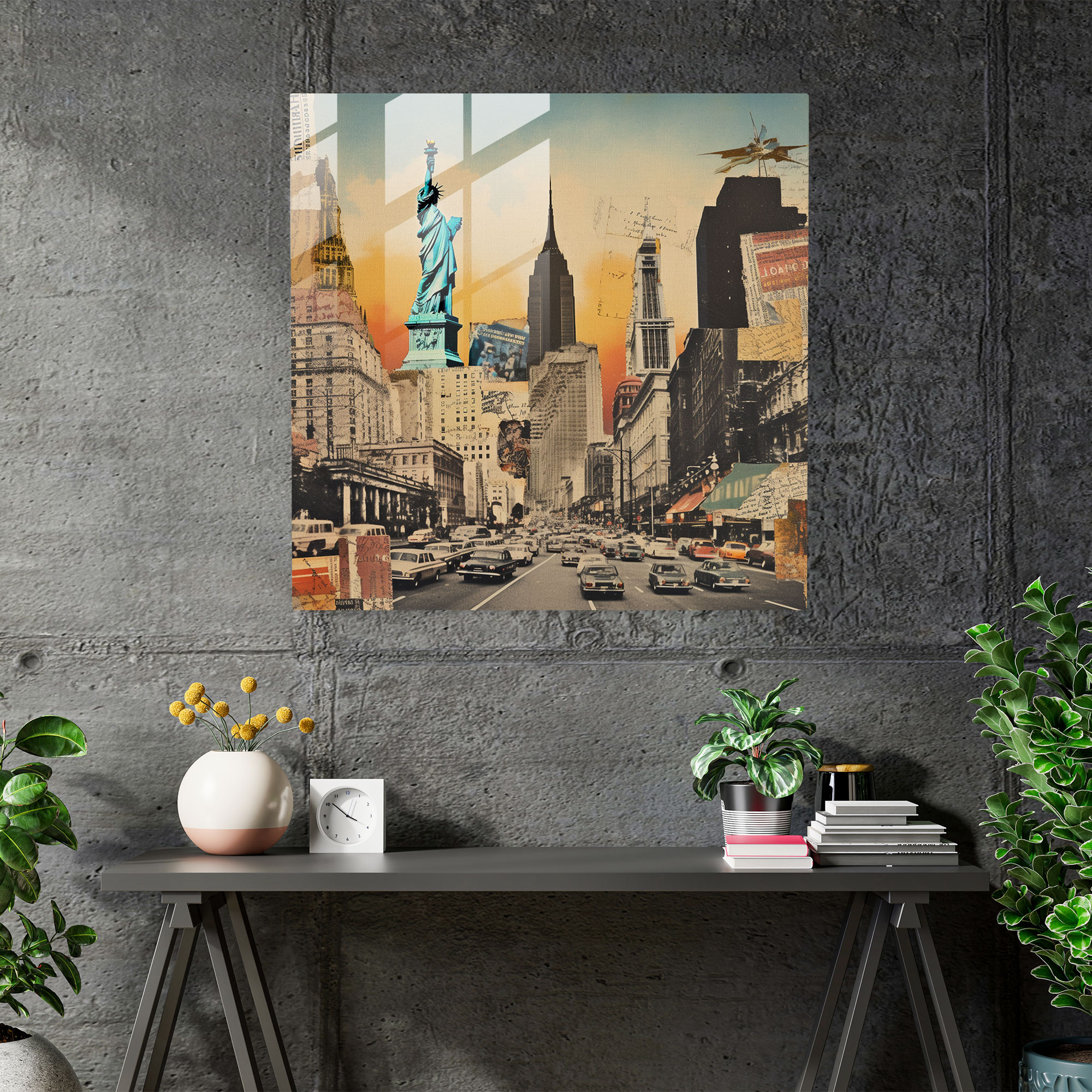 Memories Of The World Glass Print - Nostalgia, Nostalgia, Memories, Collage Artwork