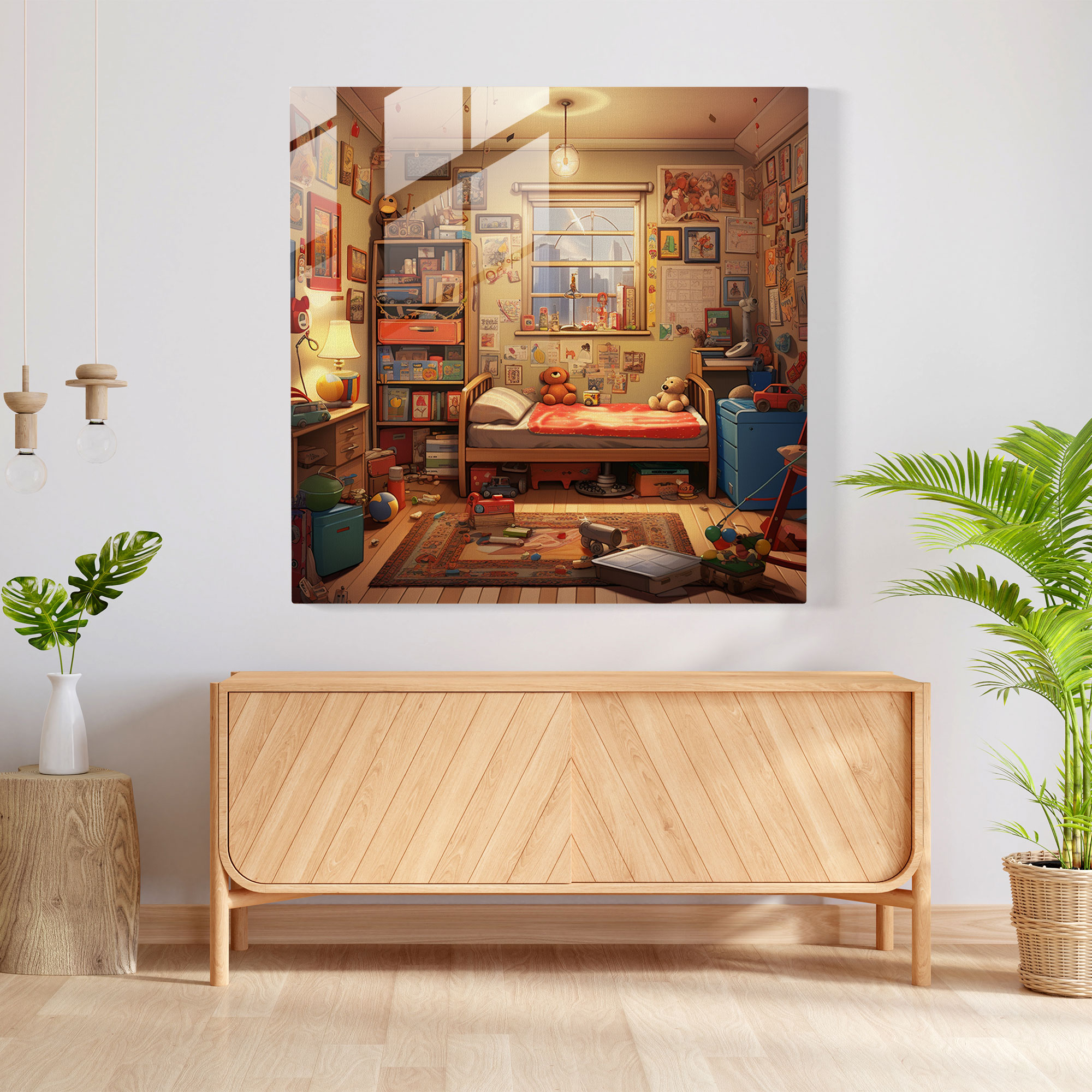 Childhood Memories Glass Print - Nostalgia, Innocent, Posters, Glass Print
