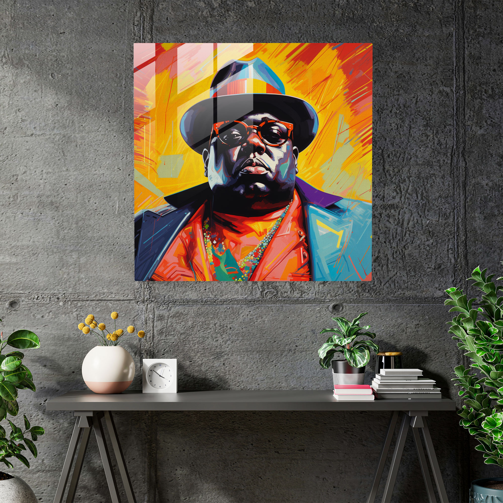 Notorious Big Glass Print - Notorious Big, Modern Art, Glass Wall Art, Glass Print