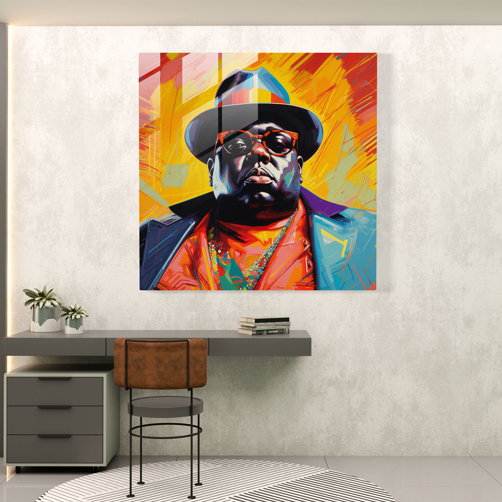 Notorious Big Glass Print - Notorious Big, Modern Art, Glass Wall Art, Glass Print