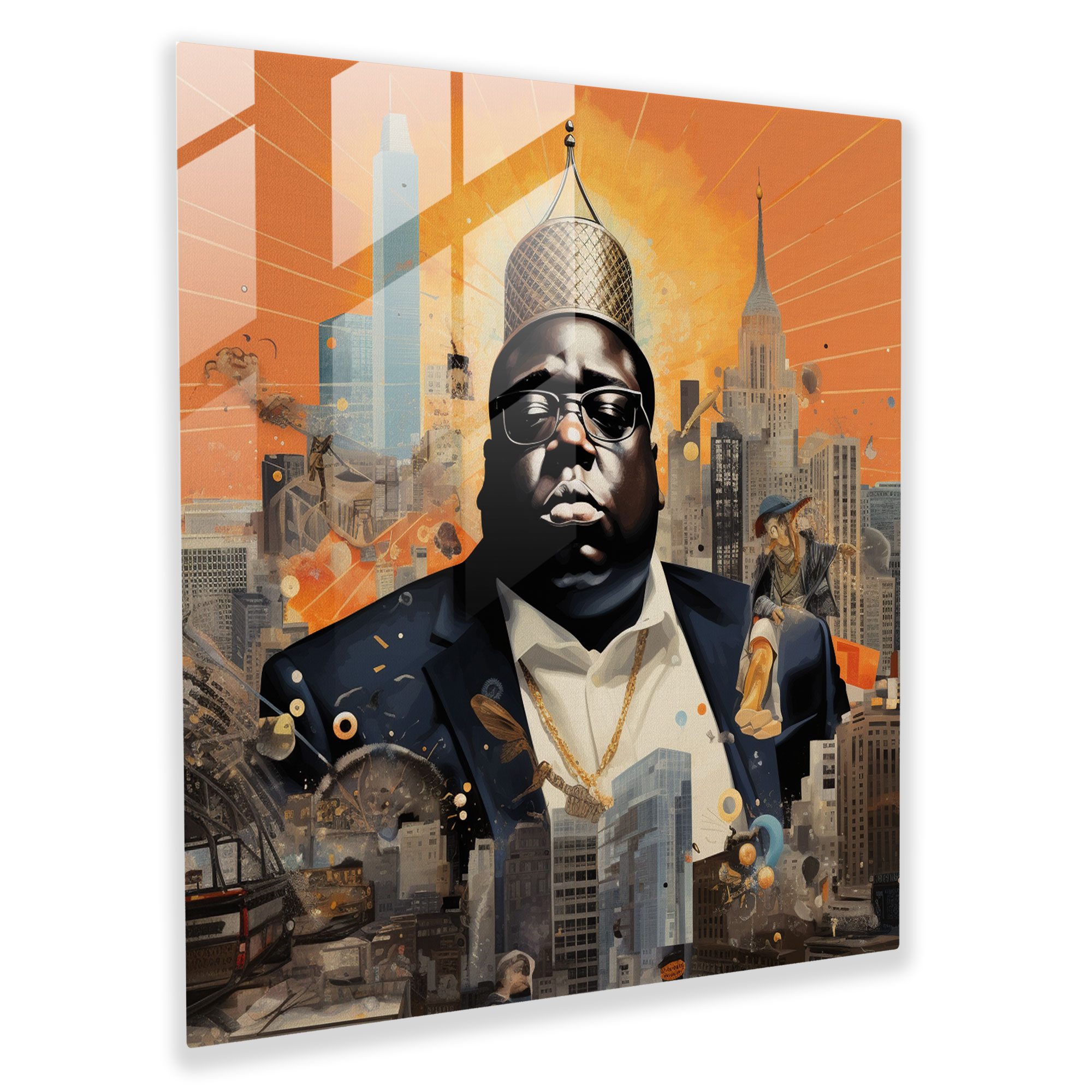 Notorious Big Glass Wall Art - Notorious Big, Wall Decoration, Modern Art, New York City