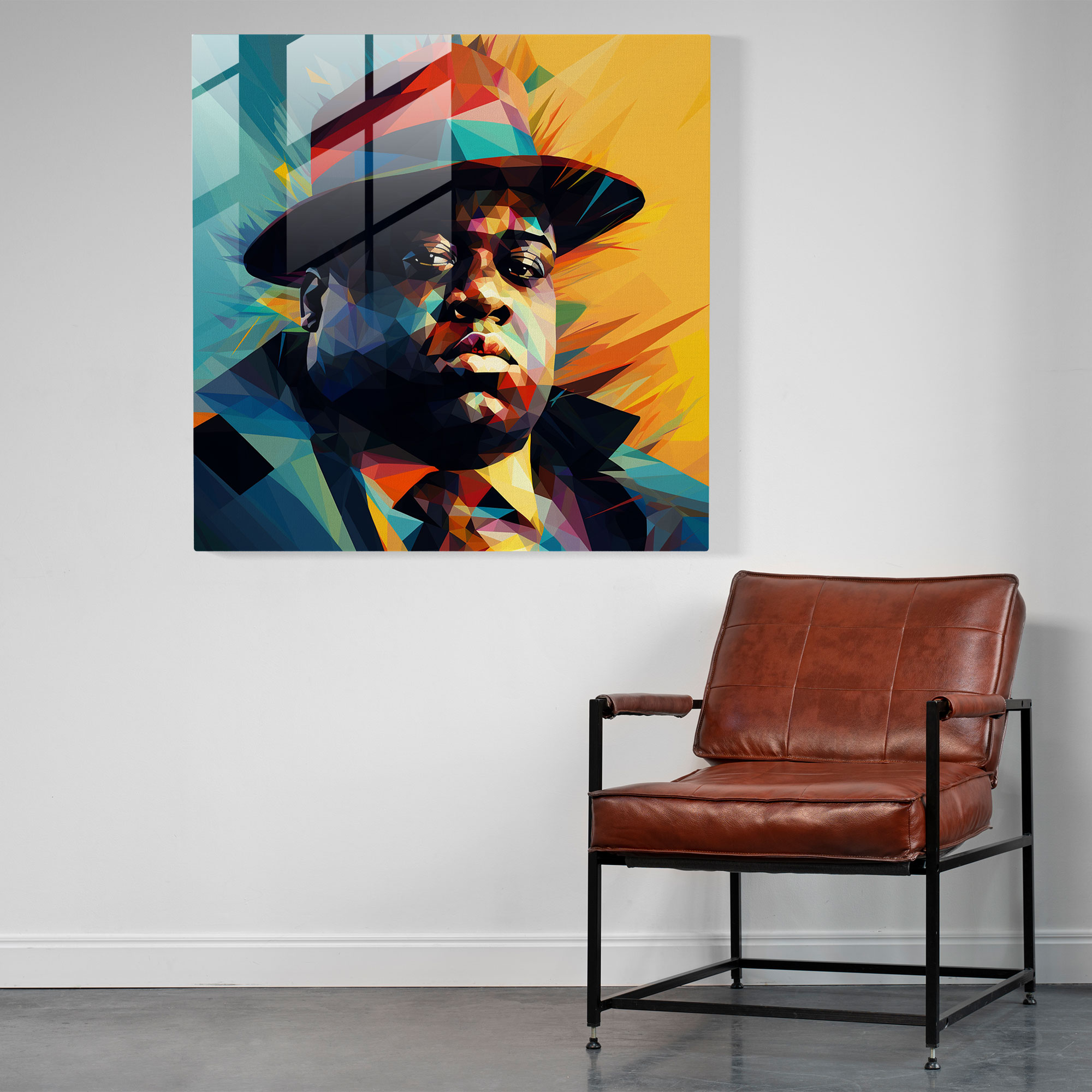 Notorious Big Modern Sanat Kanvas Tablo - Cesur Renkler ve Ev Dekorasyonu İçin