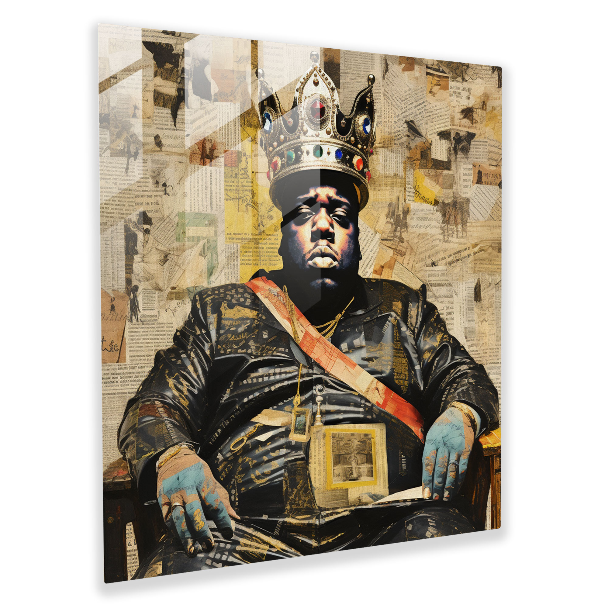 Notorious Big Glass Print - Notorious Big, Glass Print, Home Decoration, Album Covers